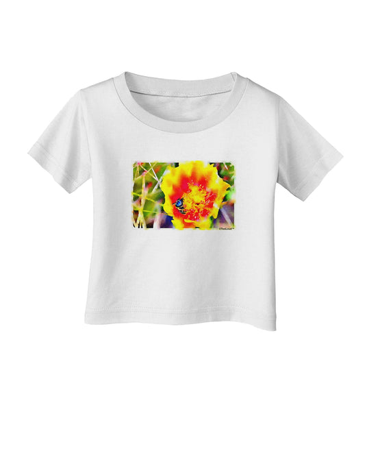 Bee Cactus Watercolor Infant T-Shirt-Infant T-Shirt-TooLoud-White-06-Months-Davson Sales