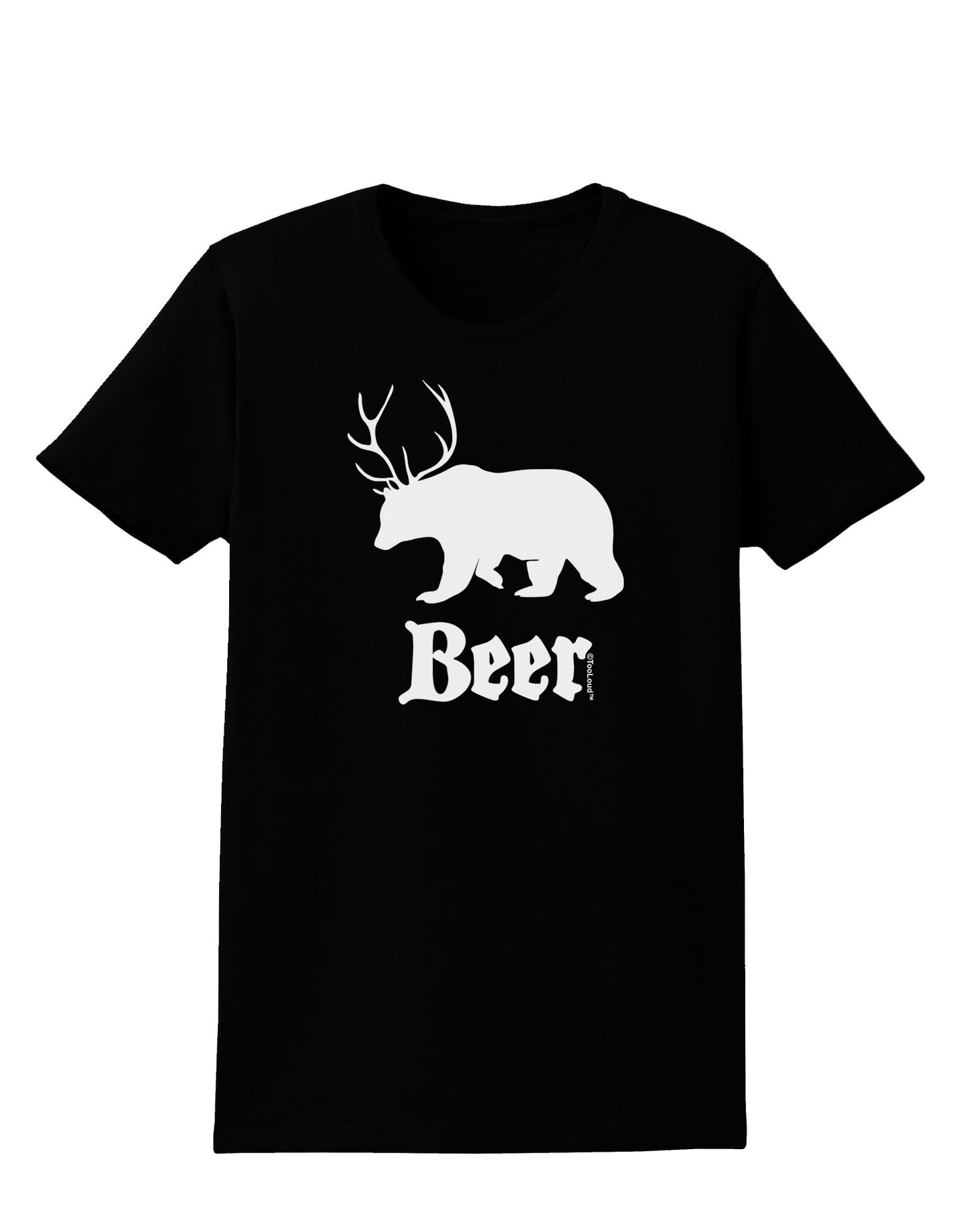 Beer Animal Womens Dark T-Shirt-TooLoud-Black-X-Small-Davson Sales