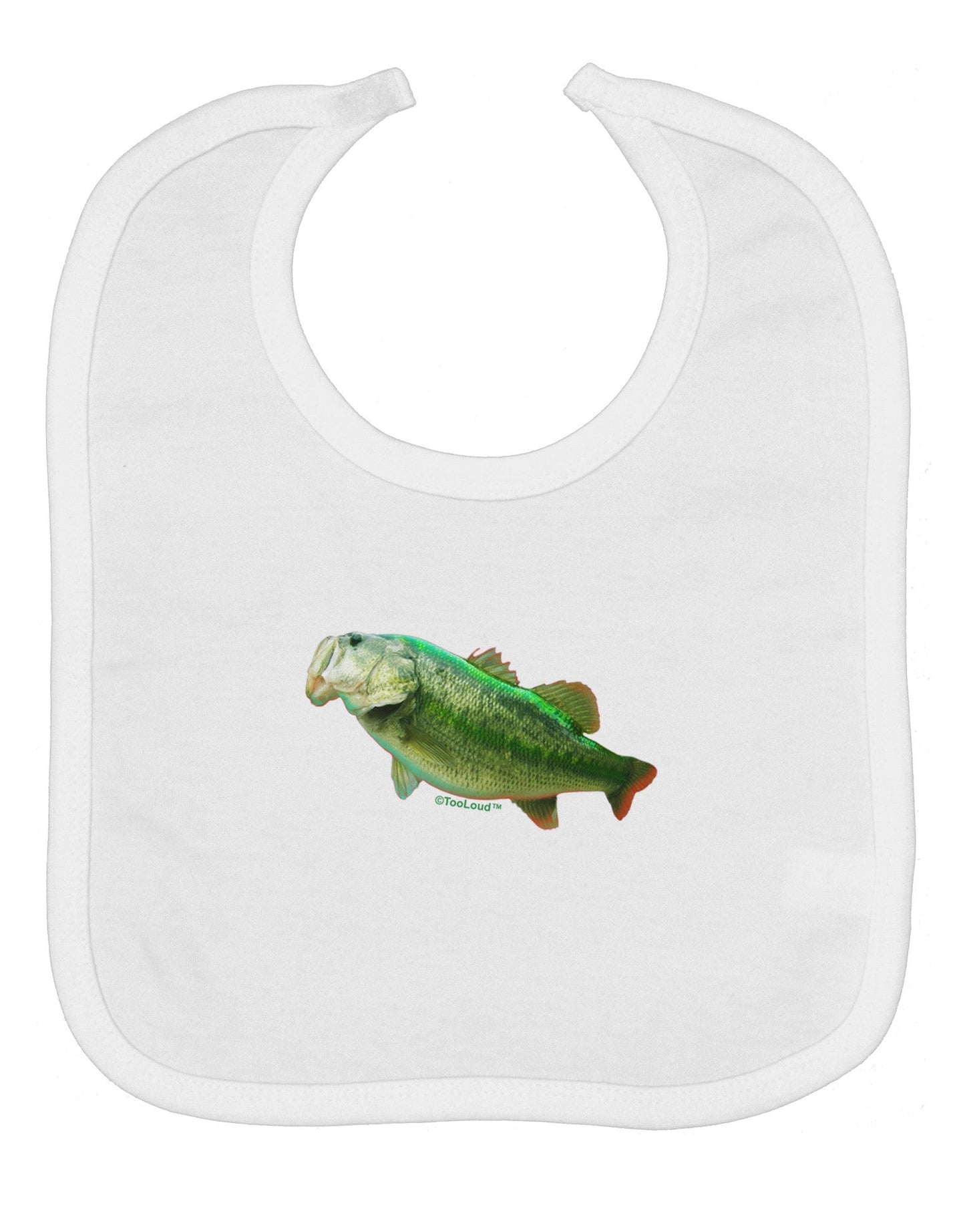 Big Bass Fish Baby Bib