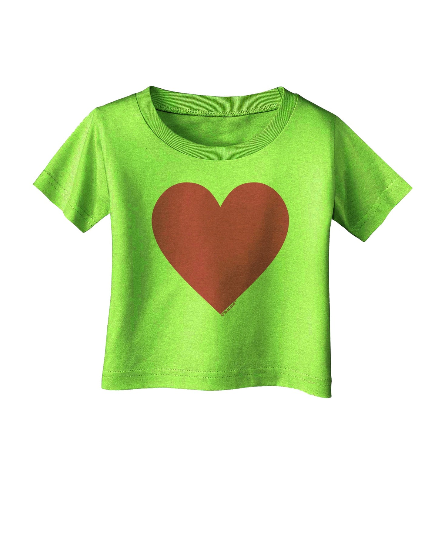 Big Pink Heart Valentine's Day Infant T-Shirt-Infant T-Shirt-TooLoud-Lime-Green-06-Months-Davson Sales