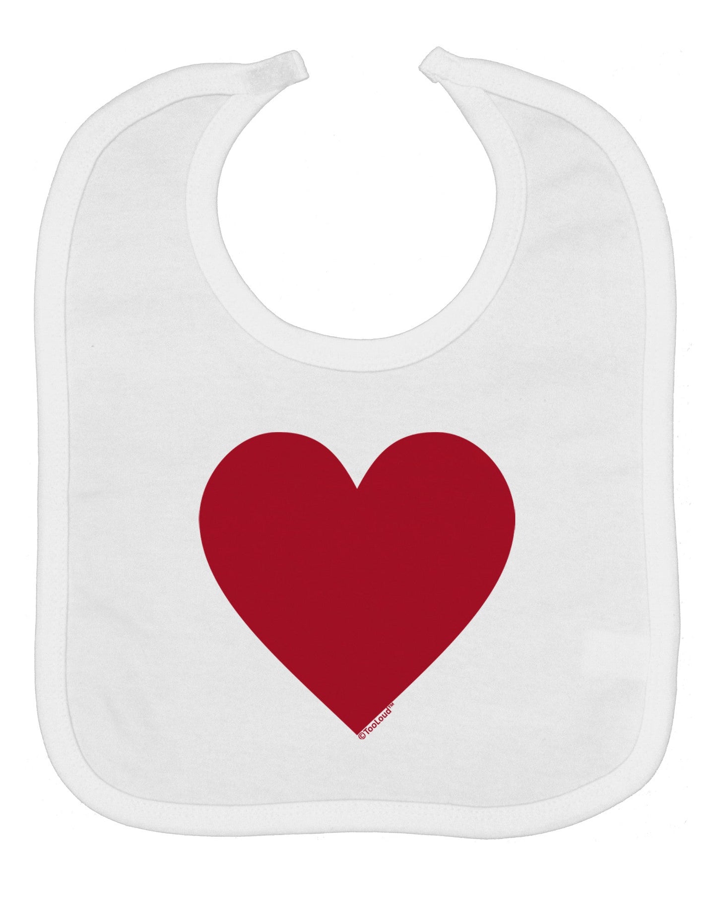 Big Red Heart Valentine's Day Baby Bib