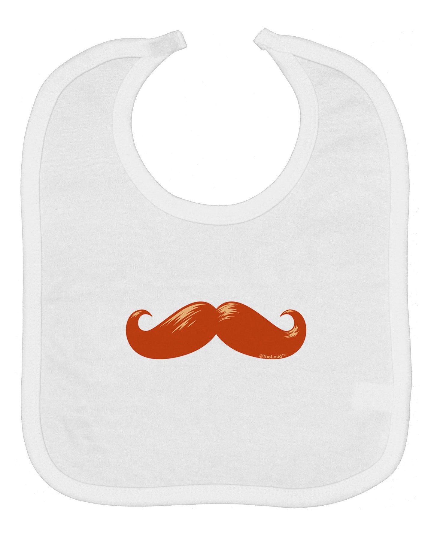 Big Redhead Mustache Baby Bib