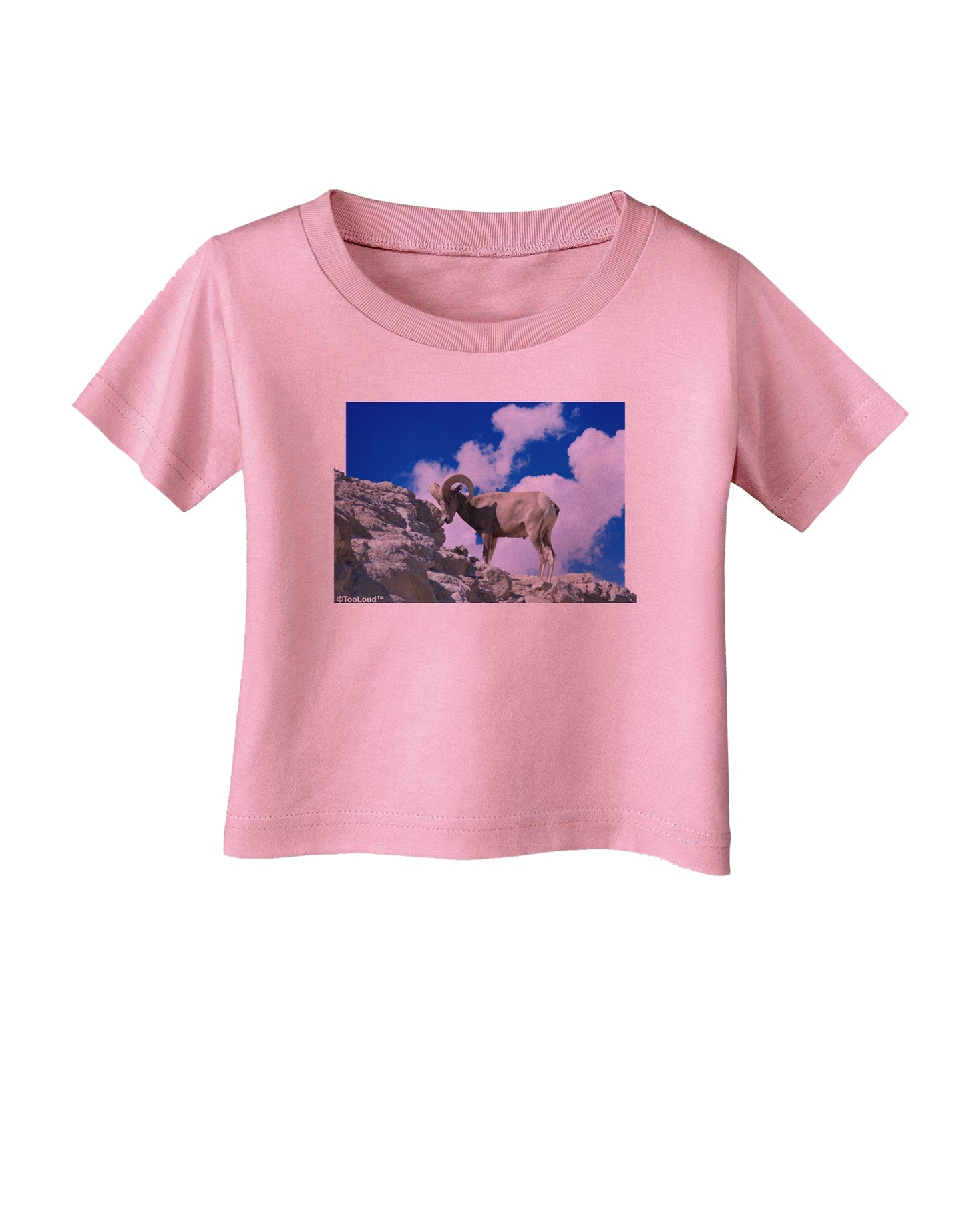 Bighorn Ram Infant T-Shirt-Infant T-Shirt-TooLoud-Candy-Pink-06-Months-Davson Sales