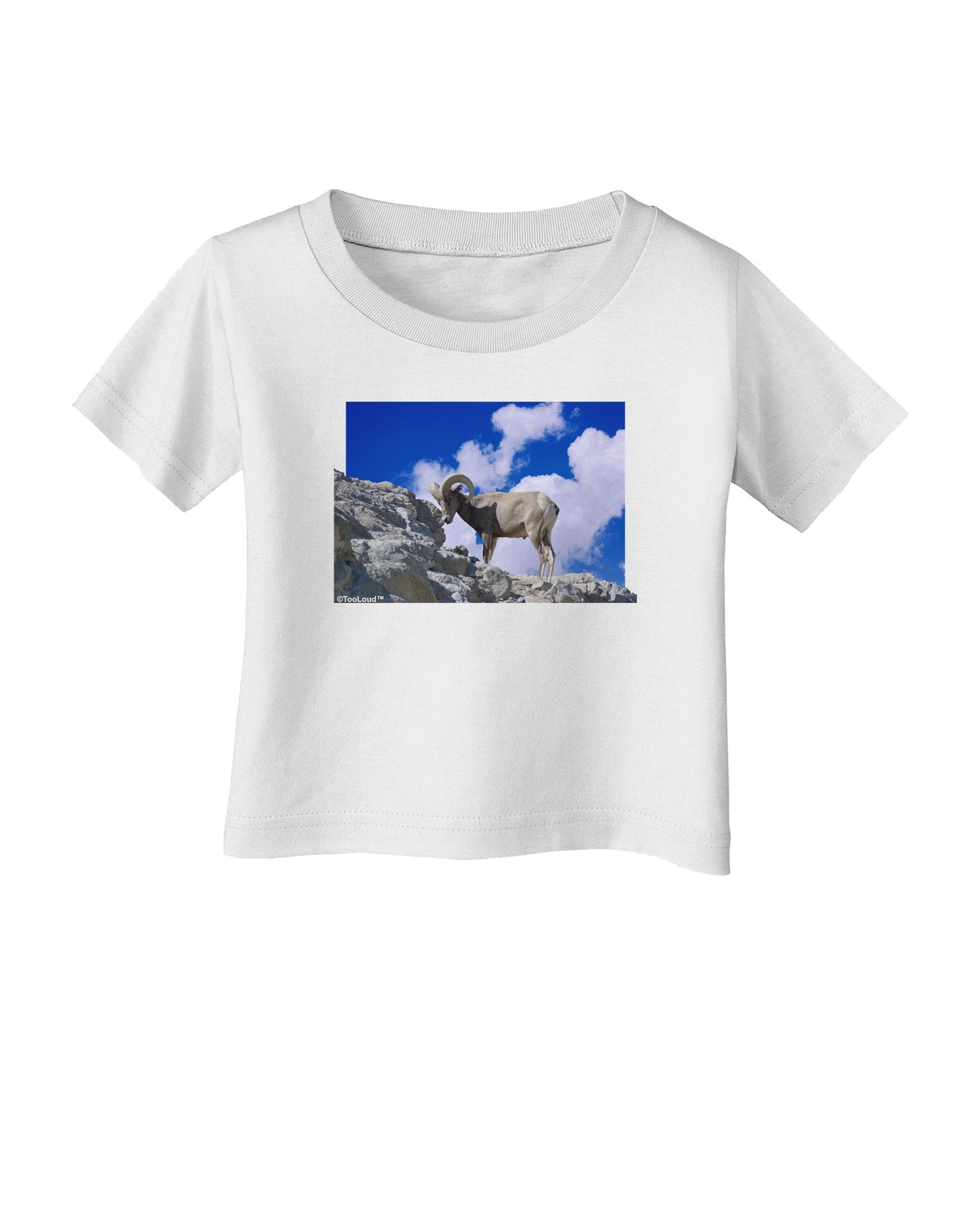 Bighorn Ram Infant T-Shirt-Infant T-Shirt-TooLoud-White-06-Months-Davson Sales