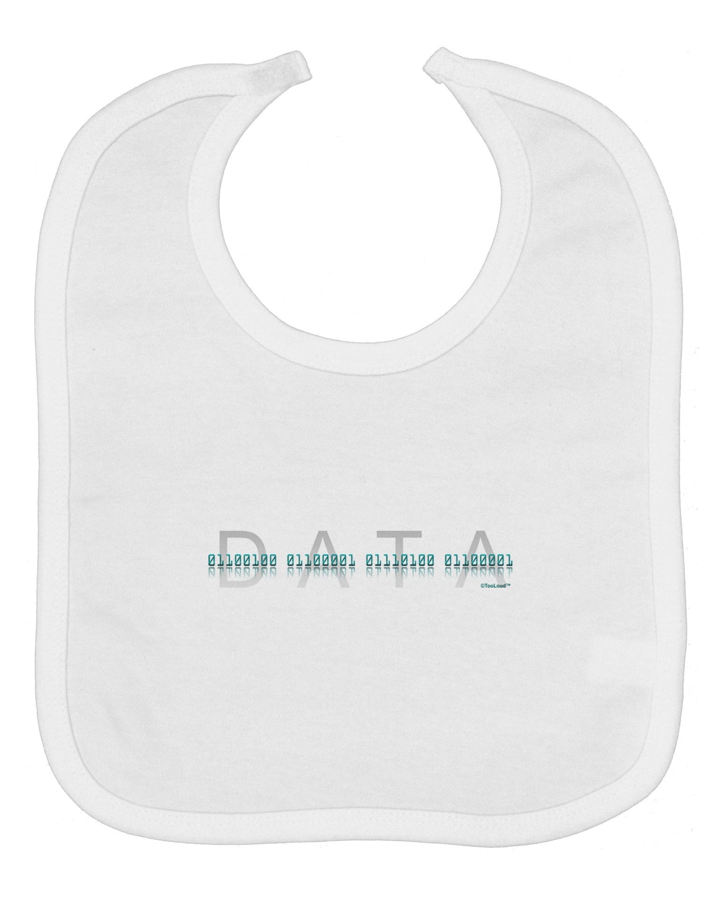 Binary Data Blue Baby Bib