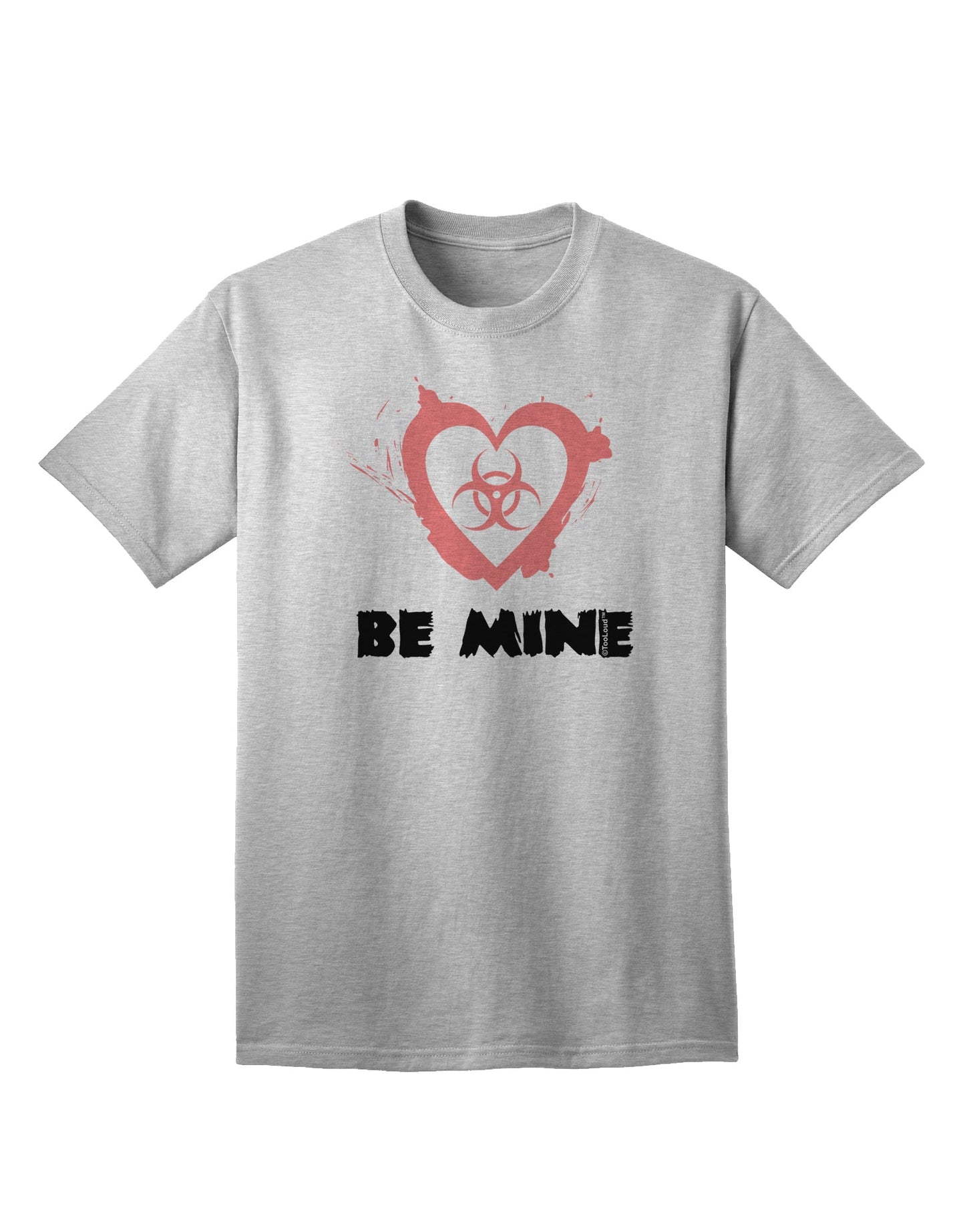 Bio Hazard Heart Adult T-Shirt by TooLoud - A Captivating Addition to Your Wardrobe-Mens T-shirts-TooLoud-AshGray-Small-Davson Sales