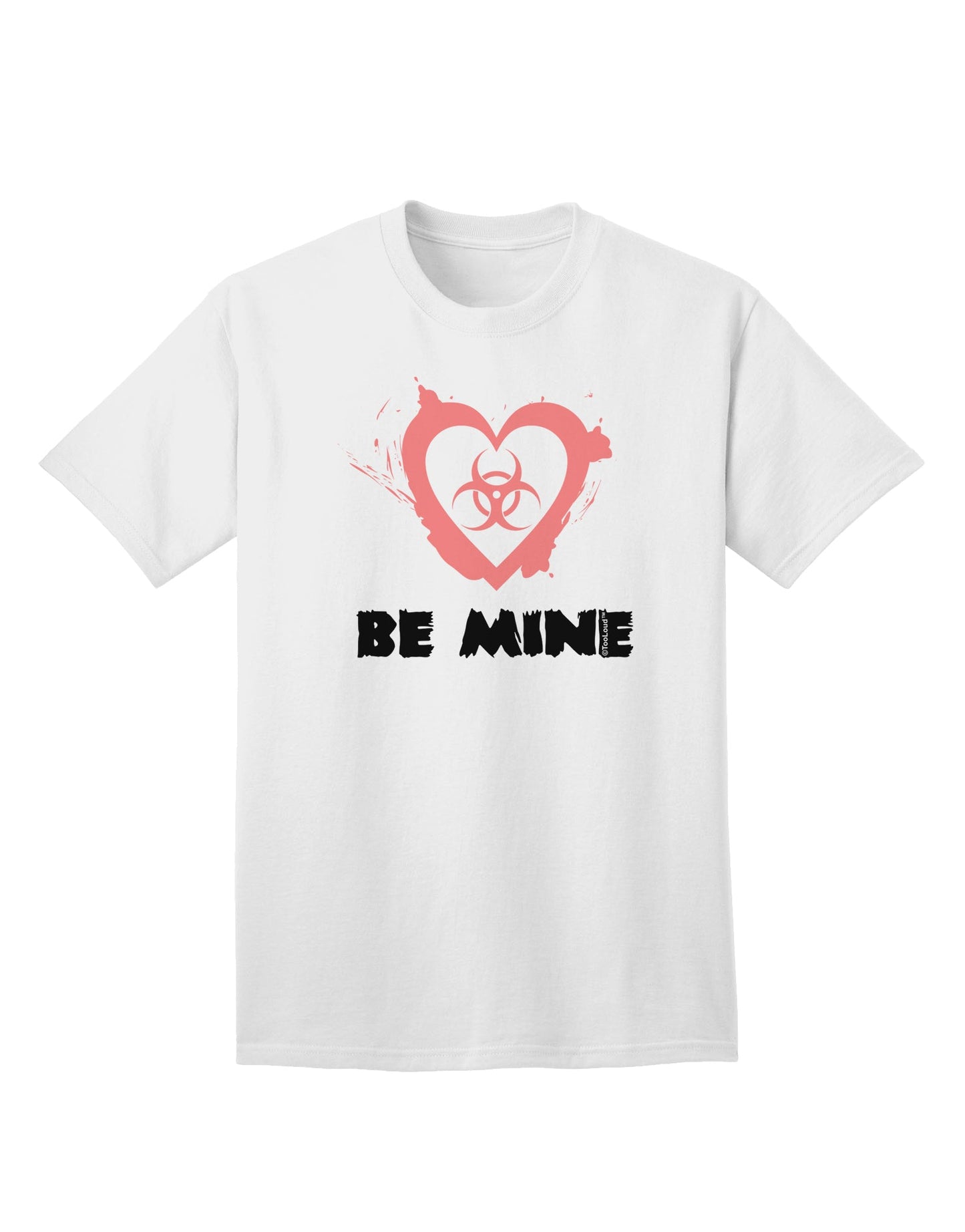 Bio Hazard Heart Adult T-Shirt by TooLoud - A Captivating Addition to Your Wardrobe-Mens T-shirts-TooLoud-White-Small-Davson Sales