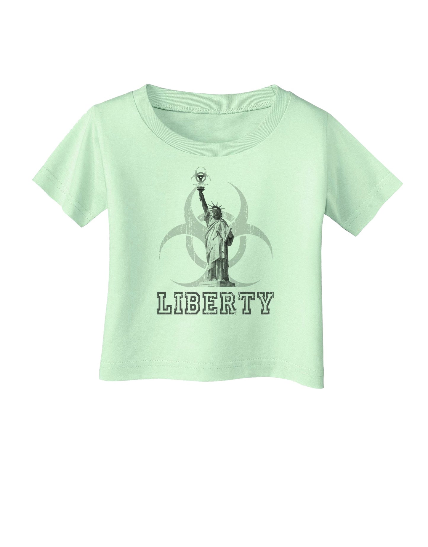 Biohazard Statue of Liberty - Liberty Infant T-Shirt-Infant T-Shirt-TooLoud-Light-Green-06-Months-Davson Sales