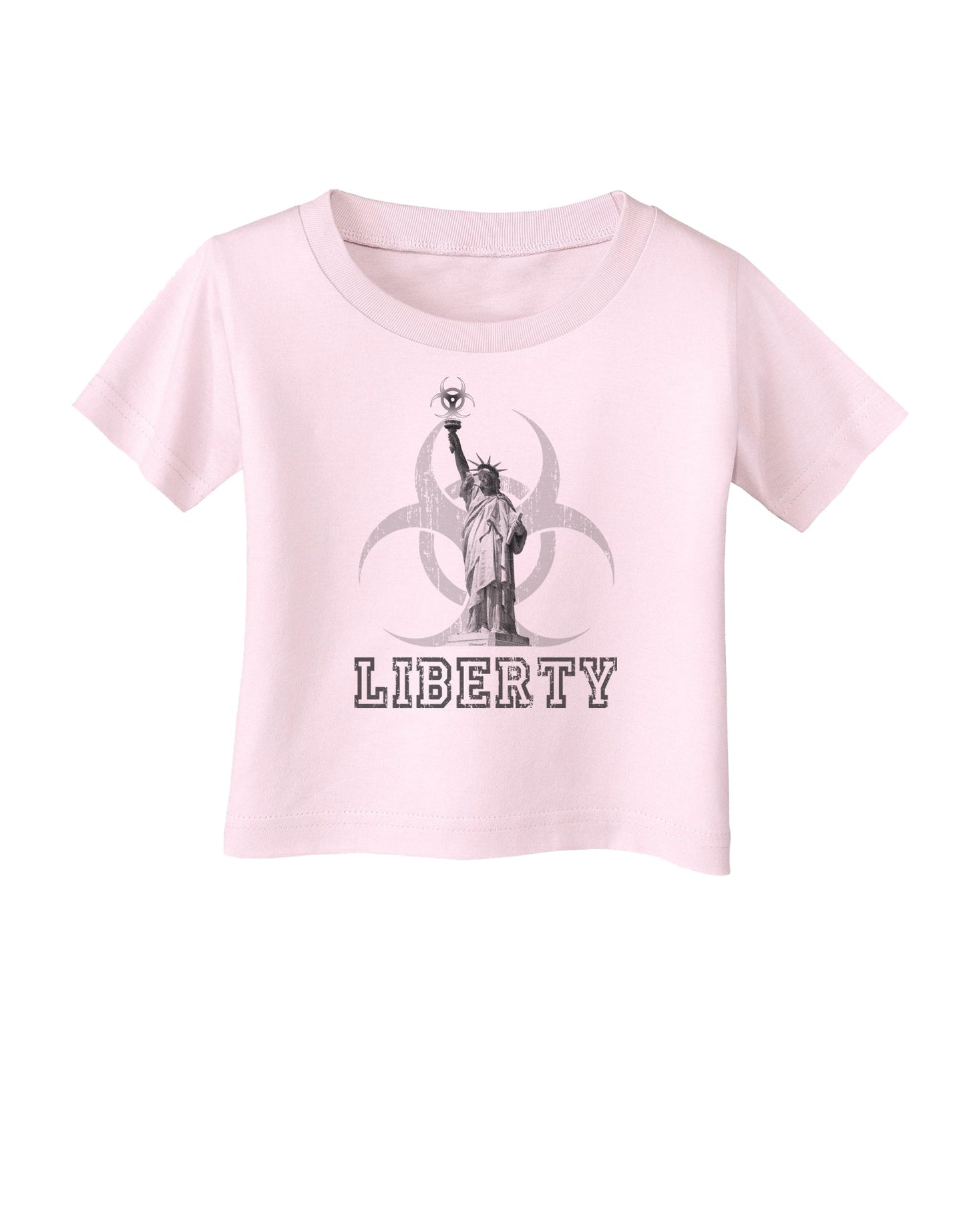 Biohazard Statue of Liberty - Liberty Infant T-Shirt-Infant T-Shirt-TooLoud-Light-Pink-06-Months-Davson Sales