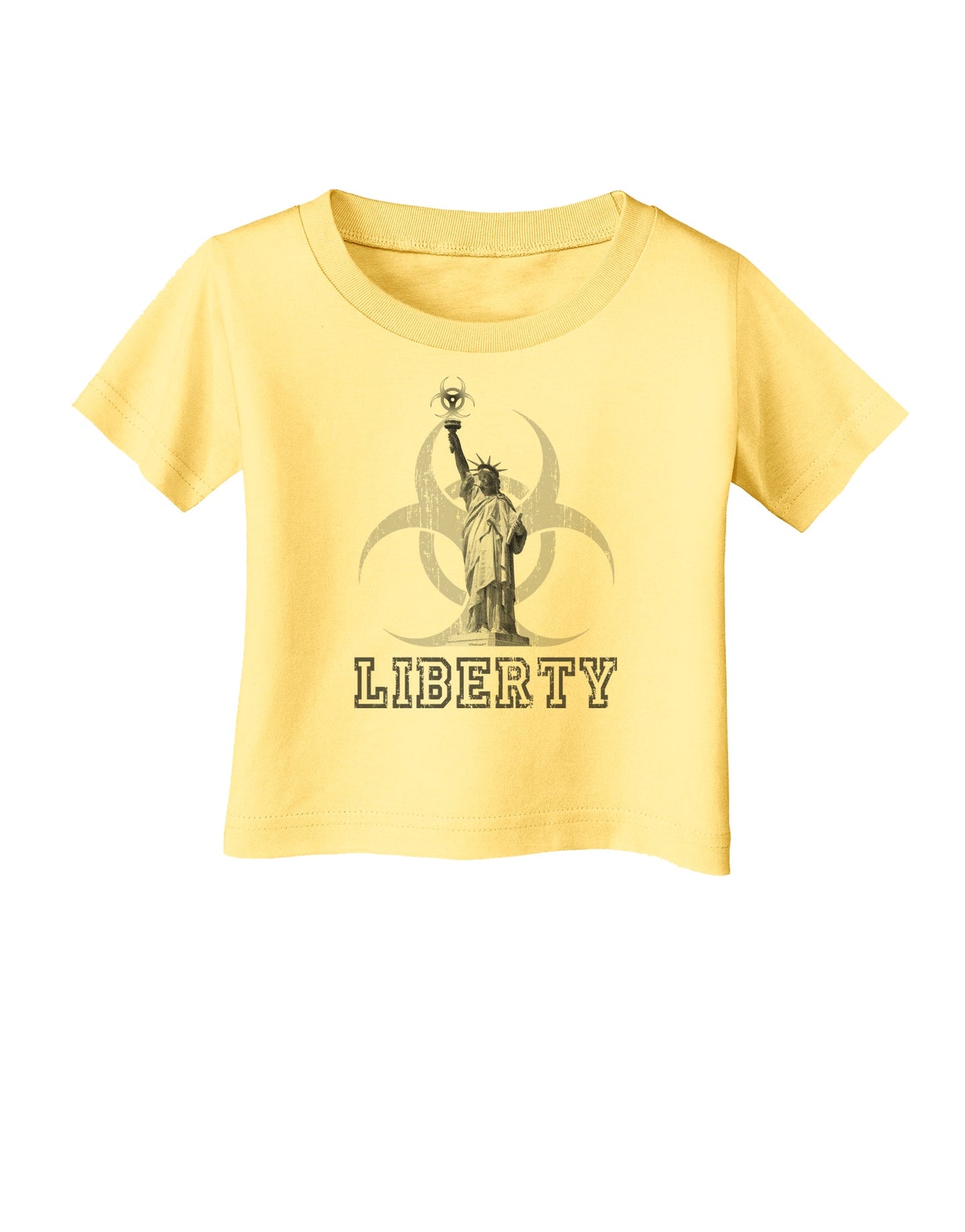 Biohazard Statue of Liberty - Liberty Infant T-Shirt-Infant T-Shirt-TooLoud-Daffodil-Yellow-06-Months-Davson Sales