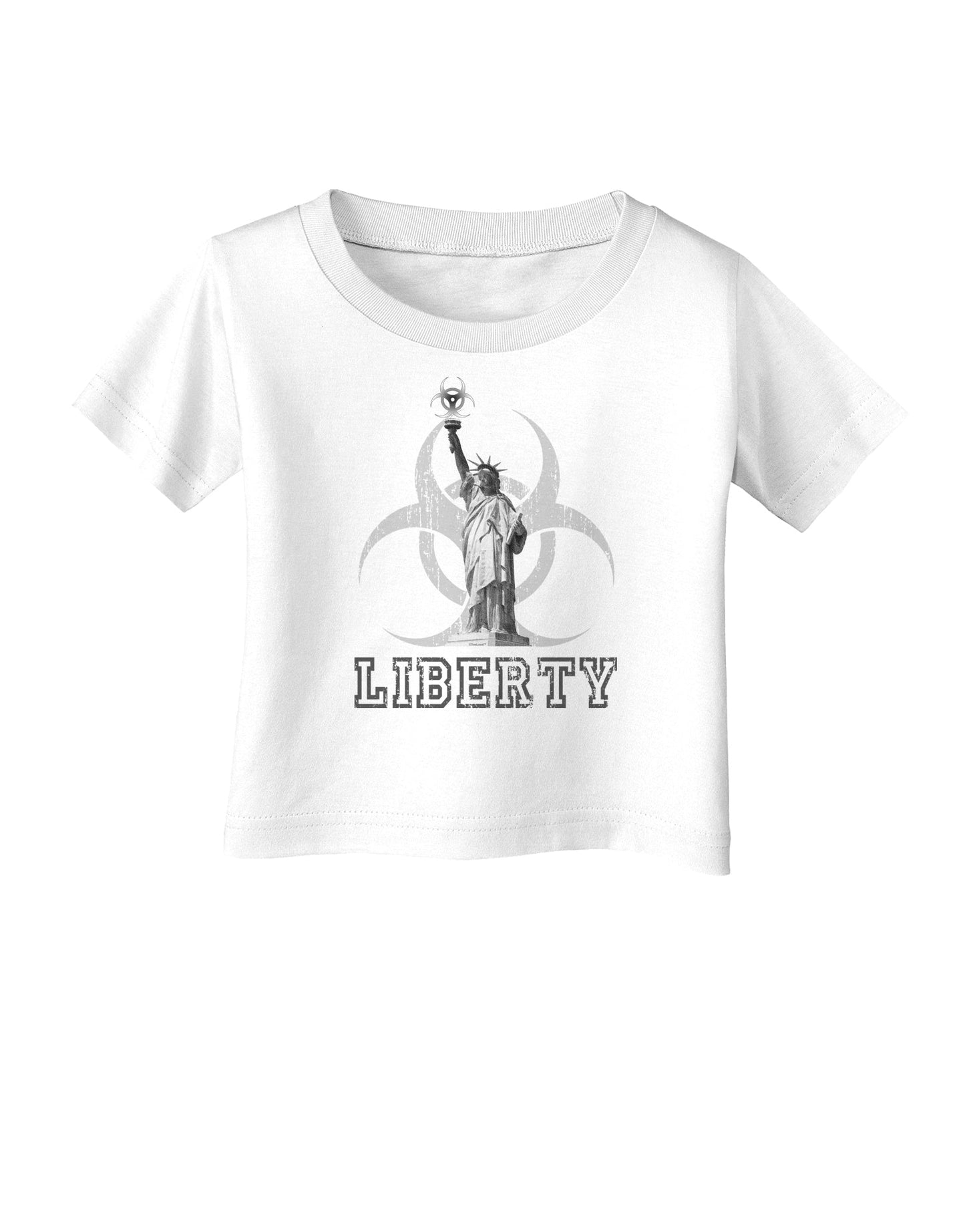 Biohazard Statue of Liberty - Liberty Infant T-Shirt-Infant T-Shirt-TooLoud-White-06-Months-Davson Sales