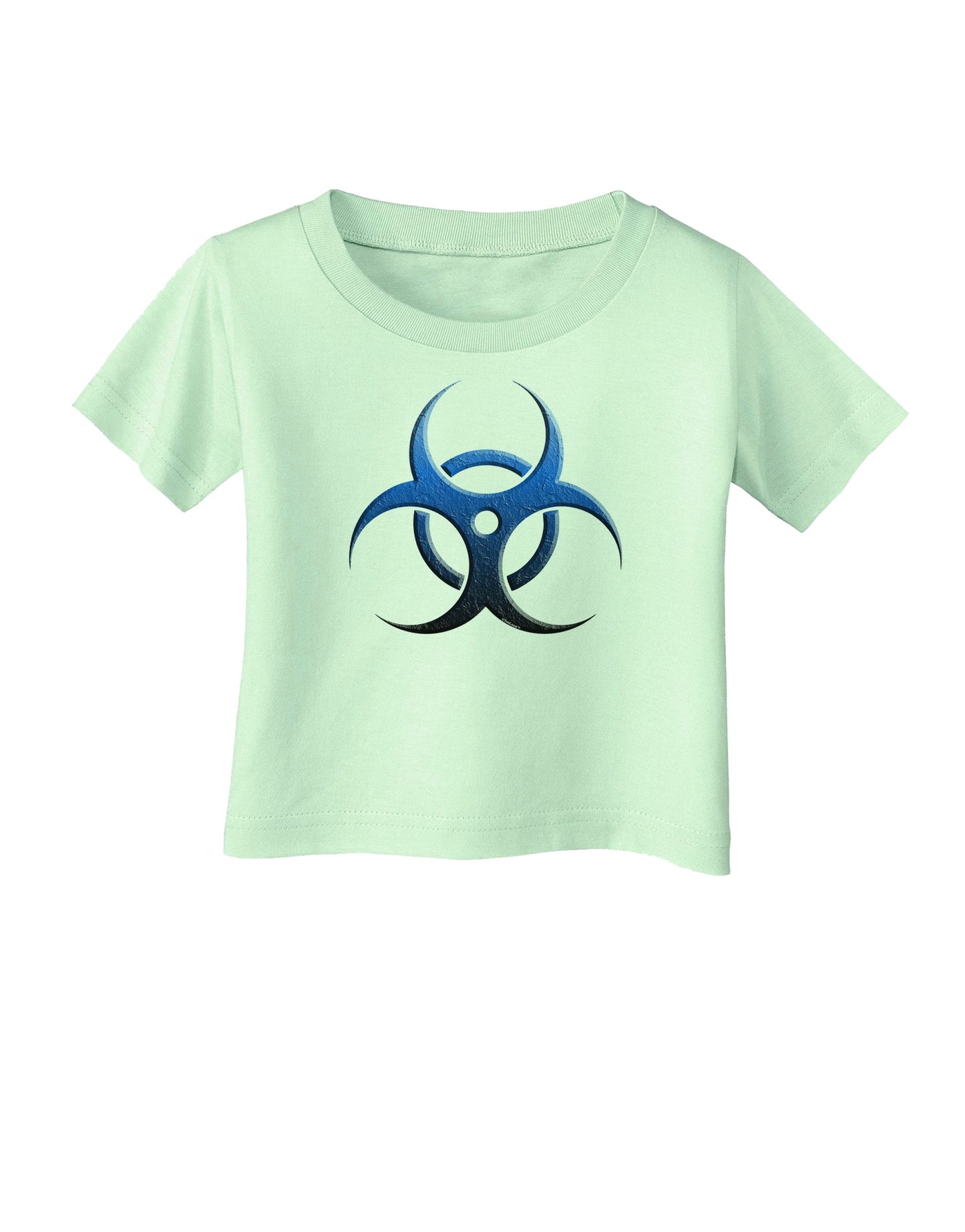 Biohazard Symbol Blue Stone - Apocalypse Infant T-Shirt-Infant T-Shirt-TooLoud-Light-Green-06-Months-Davson Sales