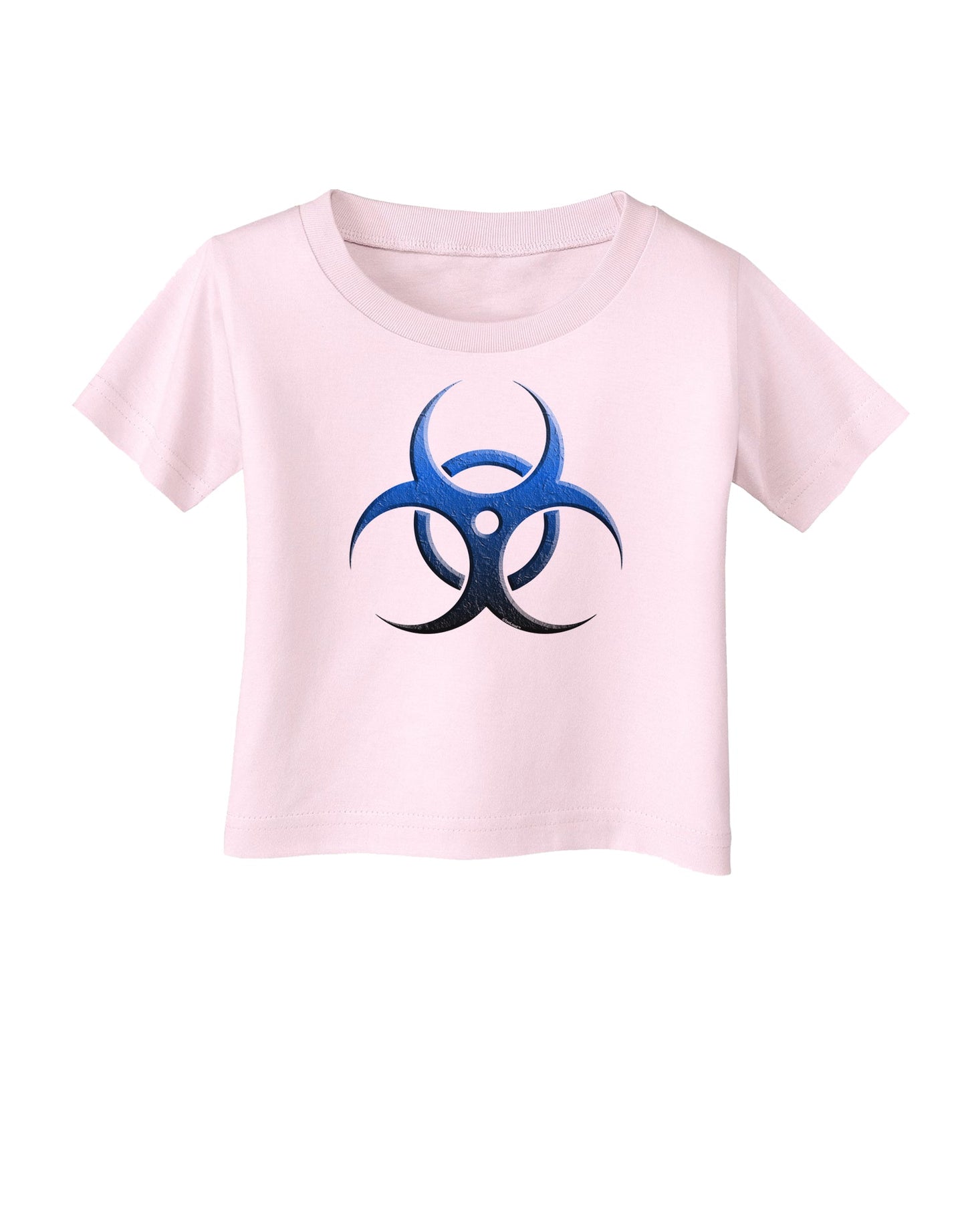 Biohazard Symbol Blue Stone - Apocalypse Infant T-Shirt-Infant T-Shirt-TooLoud-Light-Pink-06-Months-Davson Sales