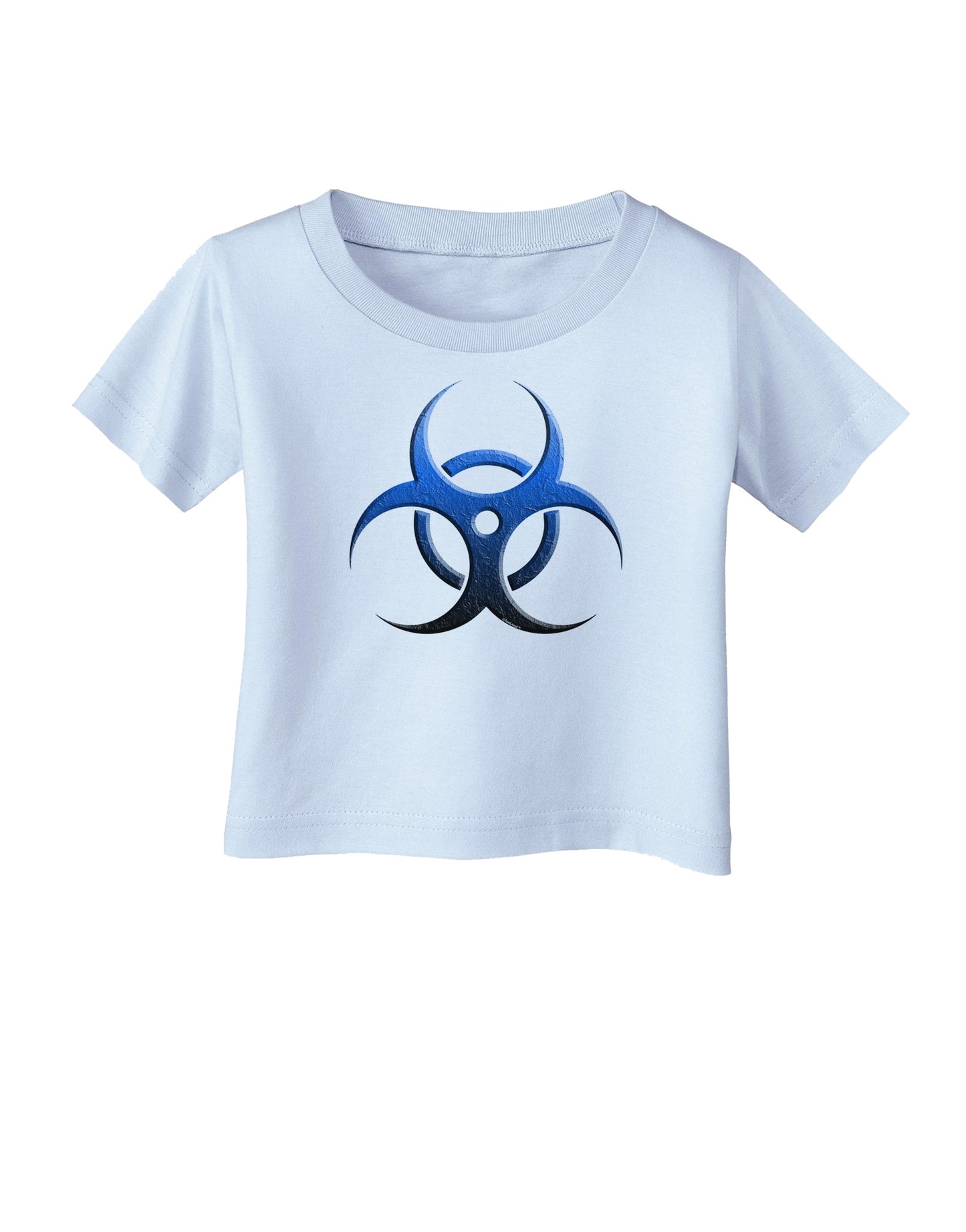 Biohazard Symbol Blue Stone - Apocalypse Infant T-Shirt-Infant T-Shirt-TooLoud-Light-Blue-06-Months-Davson Sales