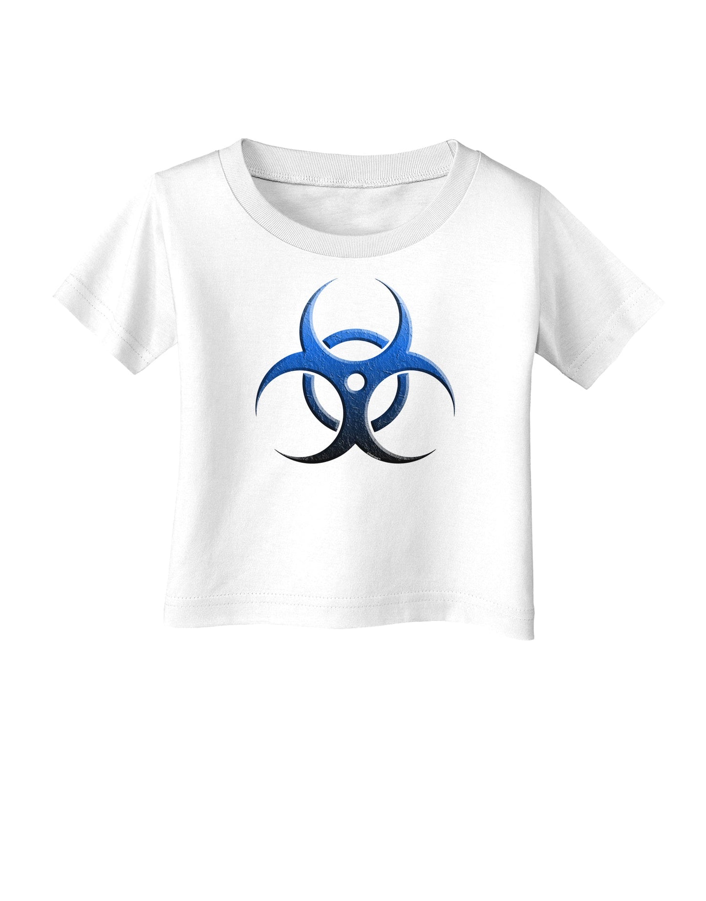 Biohazard Symbol Blue Stone - Apocalypse Infant T-Shirt-Infant T-Shirt-TooLoud-White-06-Months-Davson Sales