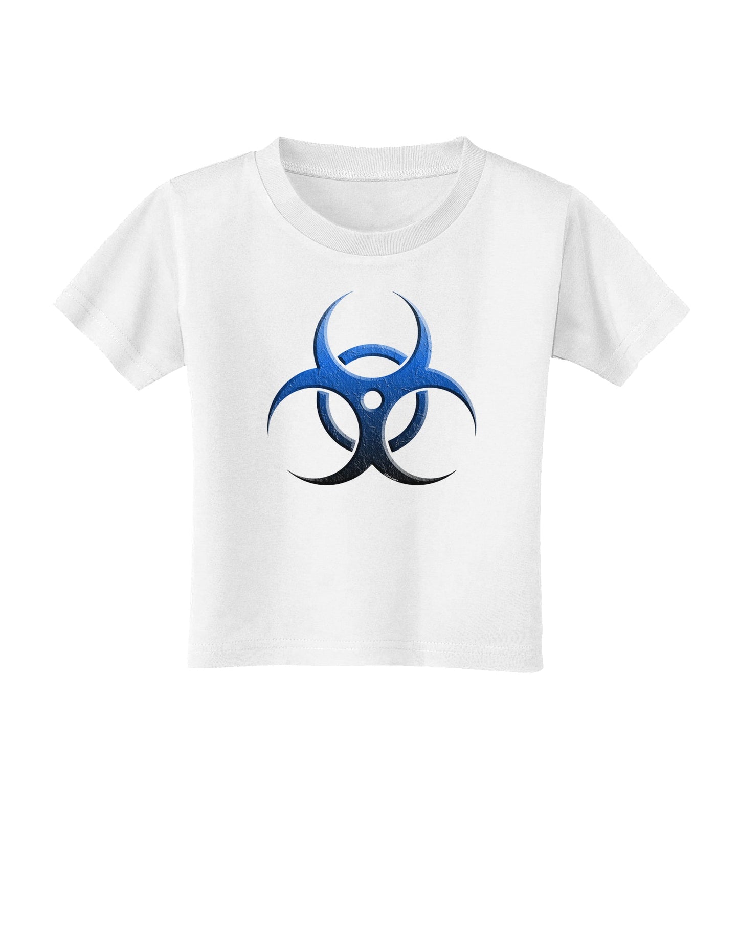 Biohazard Symbol Blue Stone - Apocalypse Toddler T-Shirt-Toddler T-Shirt-TooLoud-White-2T-Davson Sales