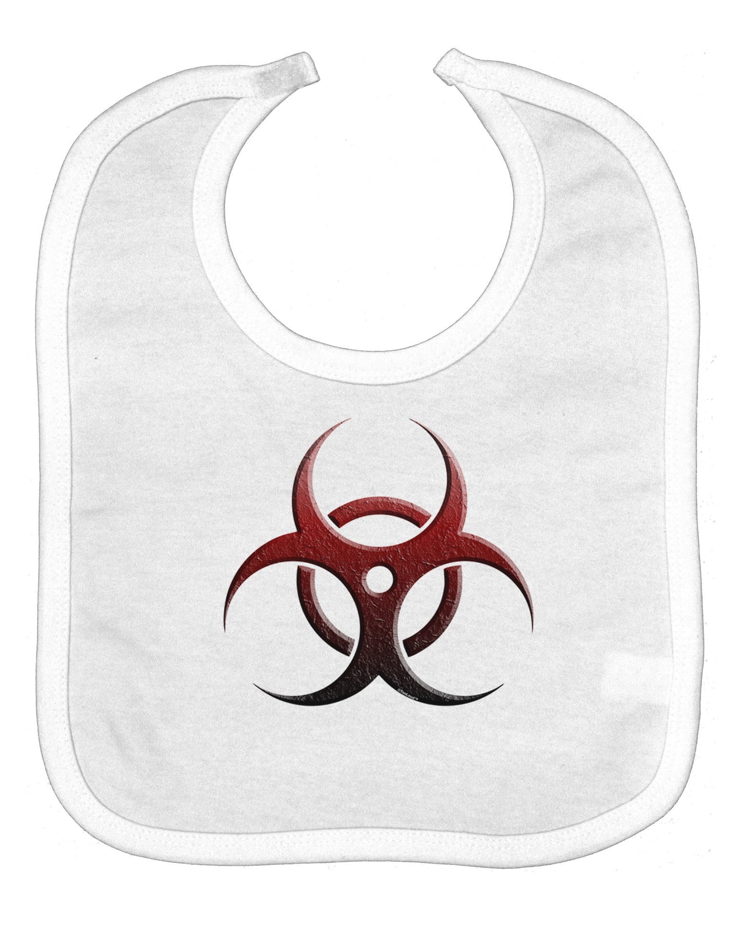Biohazard Symbol Red Stone - Apocalypse Baby Bib