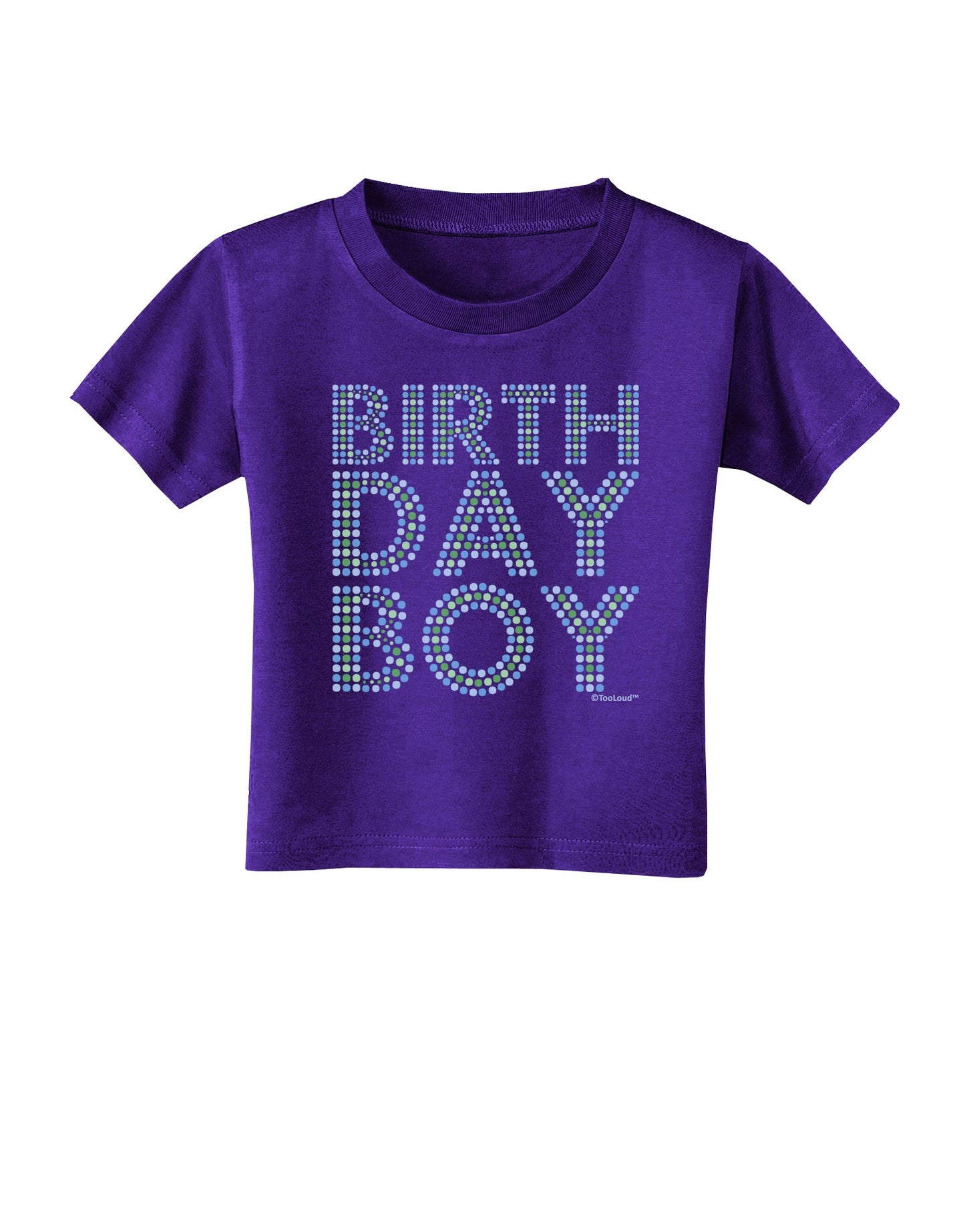 Birthday Boy - Blue and Green Dots Toddler T-Shirt Dark by TooLoud-Toddler T-Shirt-TooLoud-Purple-2T-Davson Sales