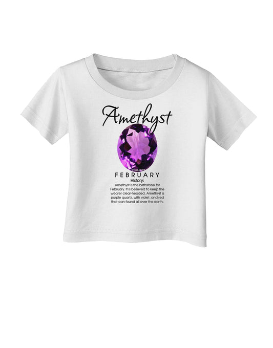 Birthstone Amethyst Infant T-Shirt-Infant T-Shirt-TooLoud-White-06-Months-Davson Sales
