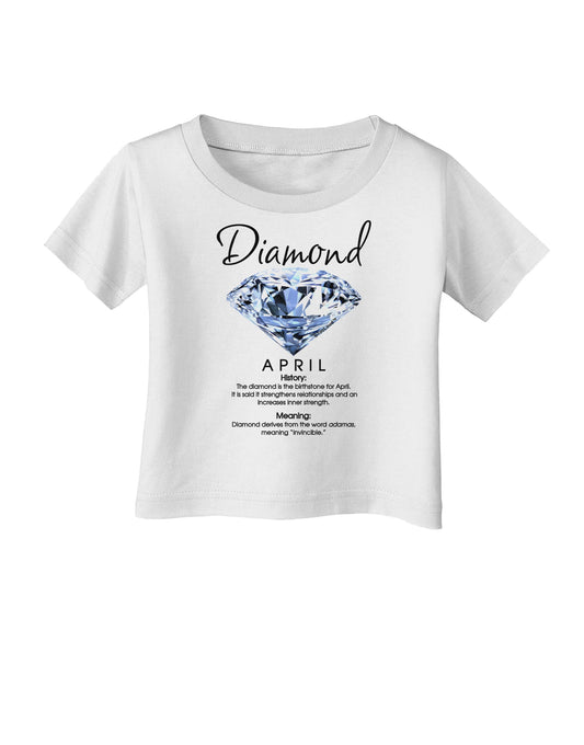 Birthstone Diamond Infant T-Shirt-Infant T-Shirt-TooLoud-White-06-Months-Davson Sales