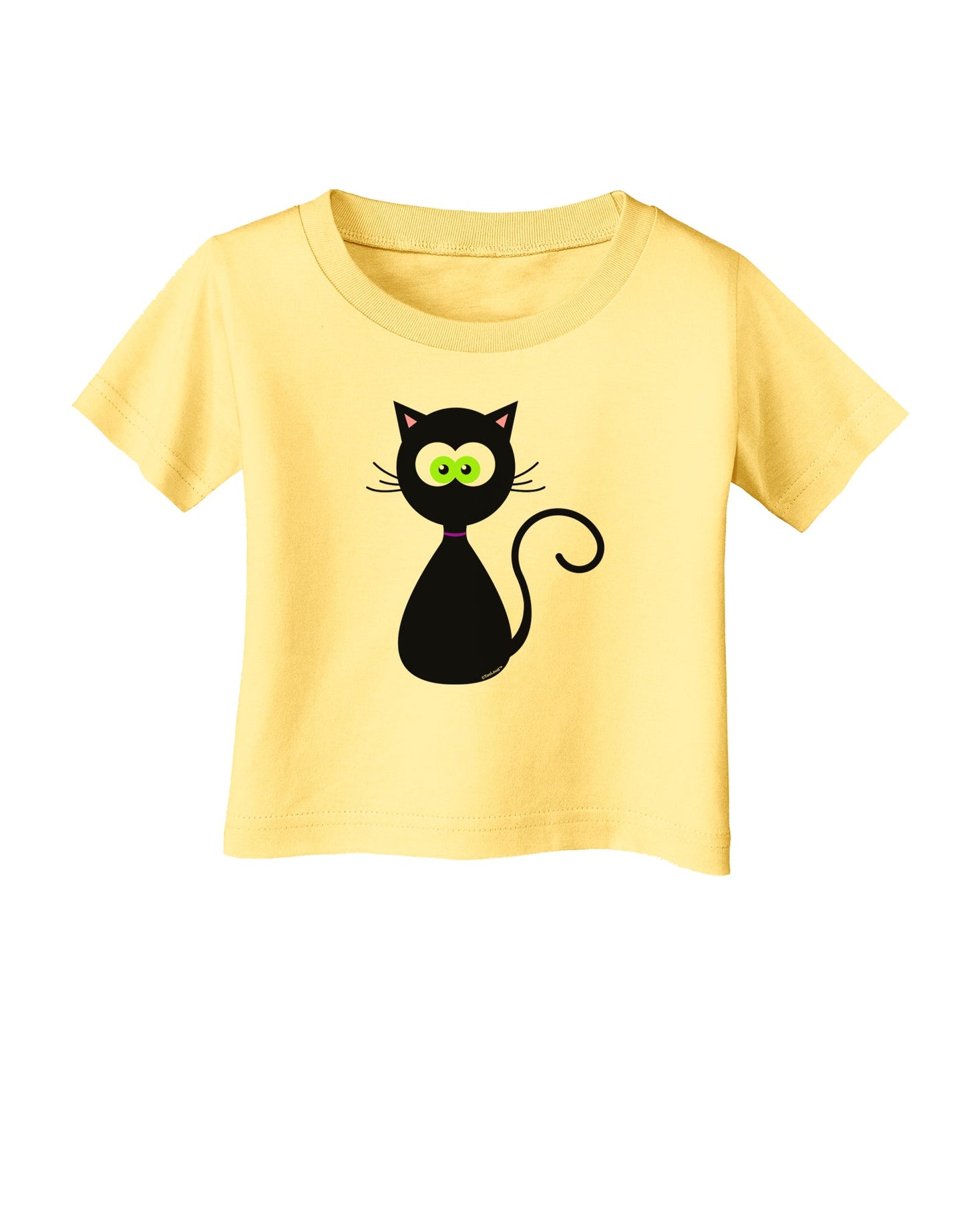 Black Cat Halloween Infant T-Shirt-Infant T-Shirt-TooLoud-Daffodil-Yellow-06-Months-Davson Sales