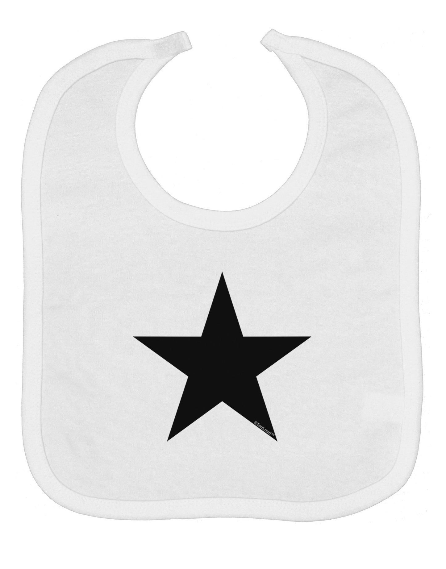 Black Star Baby Bib