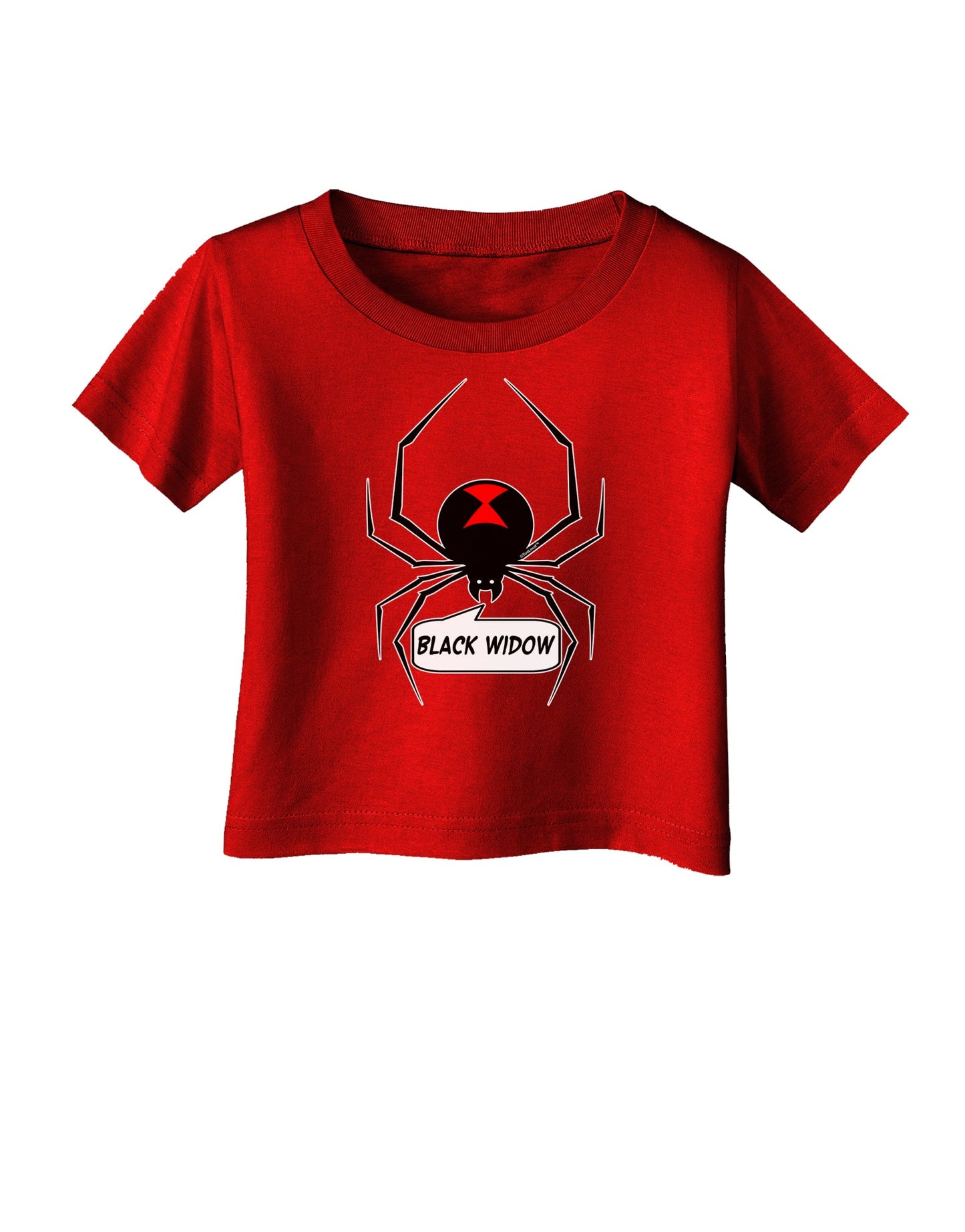 Black Widow Spider Design - Text Infant T-Shirt Dark-Infant T-Shirt-TooLoud-Clover-Green-06-Months-Davson Sales