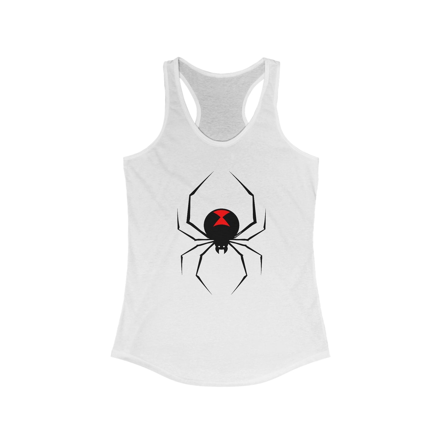 Black Widow Spider Design Womens Tank Top