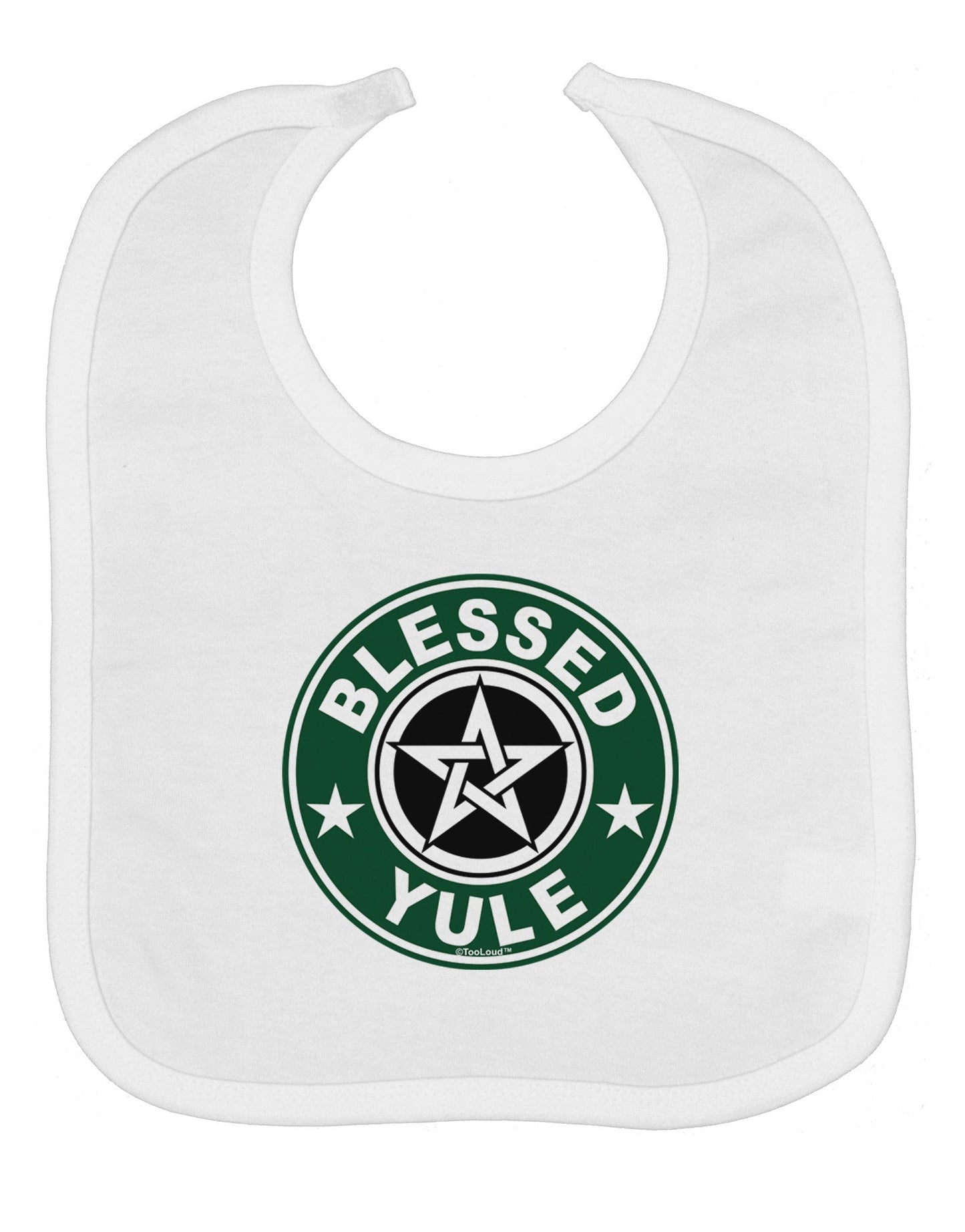Blessed Yule Emblem Baby Bib by