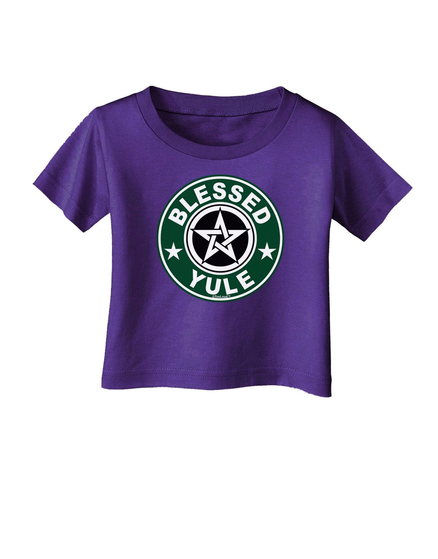 Blessed Yule Emblem Infant T-Shirt Dark by-Infant T-Shirt-TooLoud-Purple-18-Months-Davson Sales
