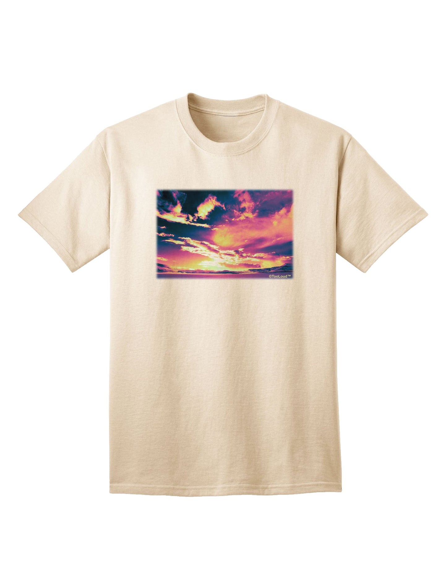 Blue Mesa Reservoir Surreal Adult T-Shirt-Mens T-Shirt-TooLoud-Natural-Small-Davson Sales