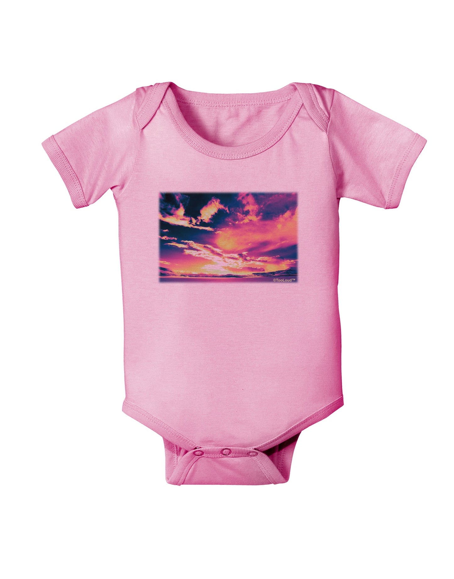 Blue Mesa Reservoir Surreal Baby Romper Bodysuit-Baby Romper-TooLoud-Pink-06-Months-Davson Sales