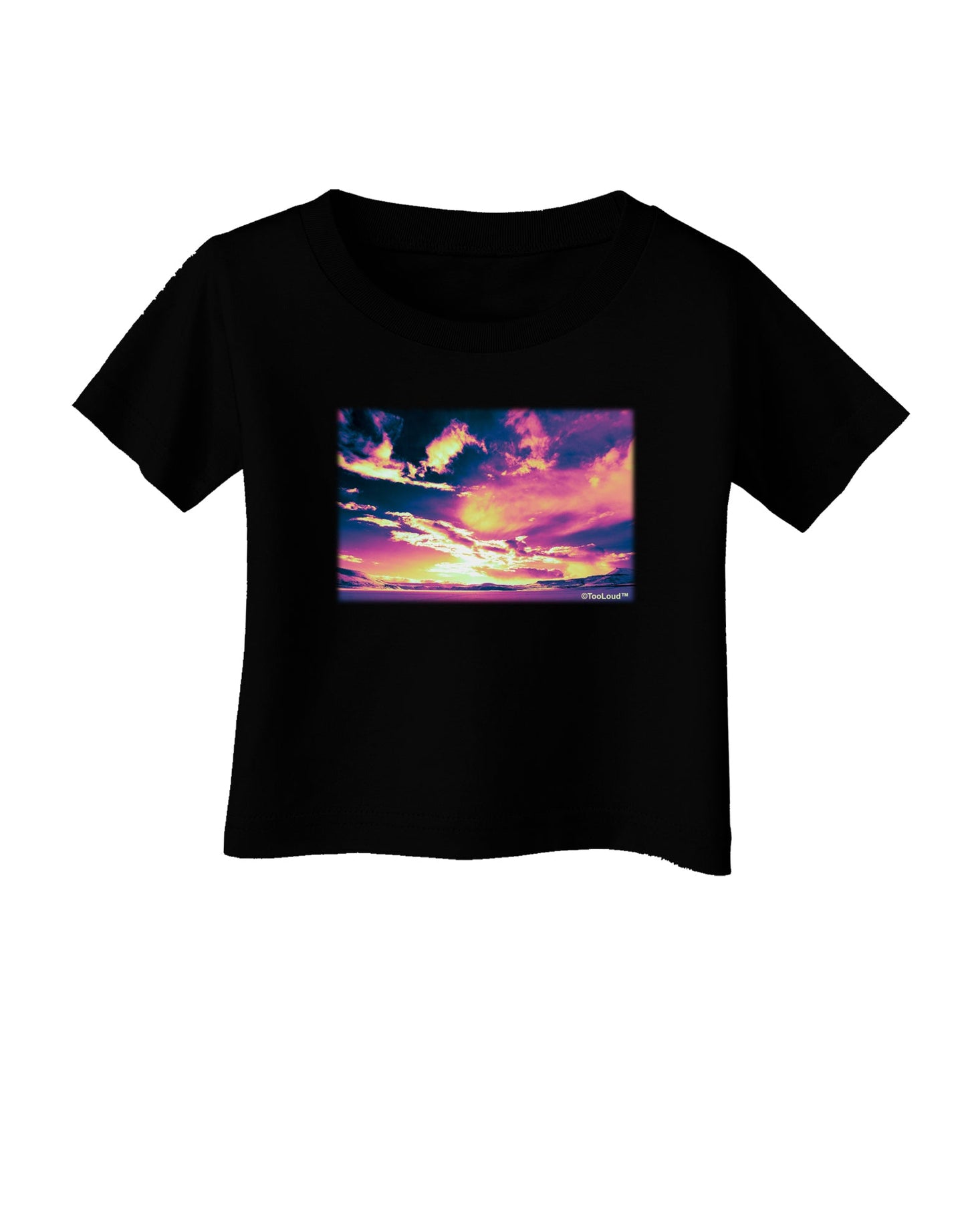 Blue Mesa Reservoir Surreal Infant T-Shirt Dark-Infant T-Shirt-TooLoud-Black-06-Months-Davson Sales