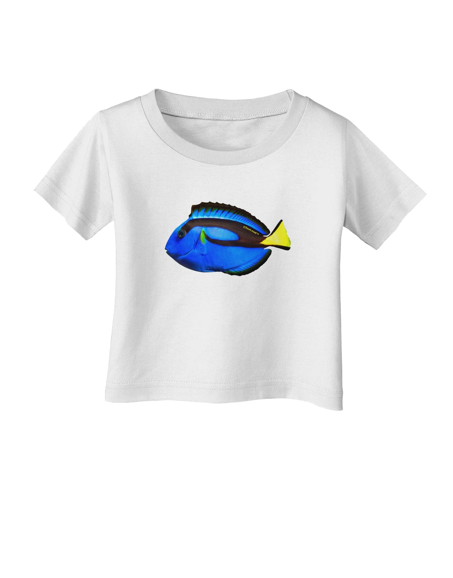 Blue Tang Fish Infant T-Shirt-Infant T-Shirt-TooLoud-White-06-Months-Davson Sales