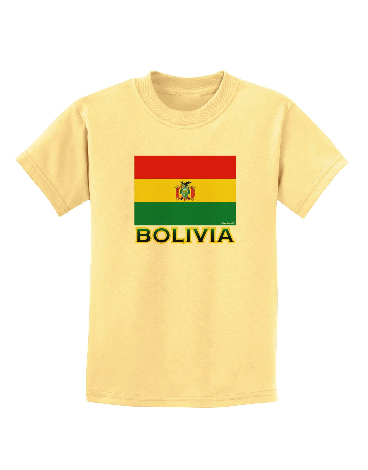 Bolivia Flag Childrens T-Shirt-Childrens T-Shirt-TooLoud-Daffodil-Yellow-X-Small-Davson Sales