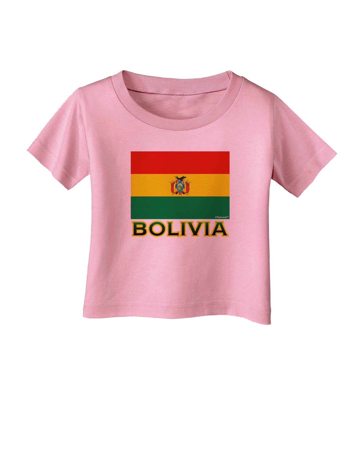 Bolivia Flag Infant T-Shirt-Infant T-Shirt-TooLoud-Candy-Pink-06-Months-Davson Sales