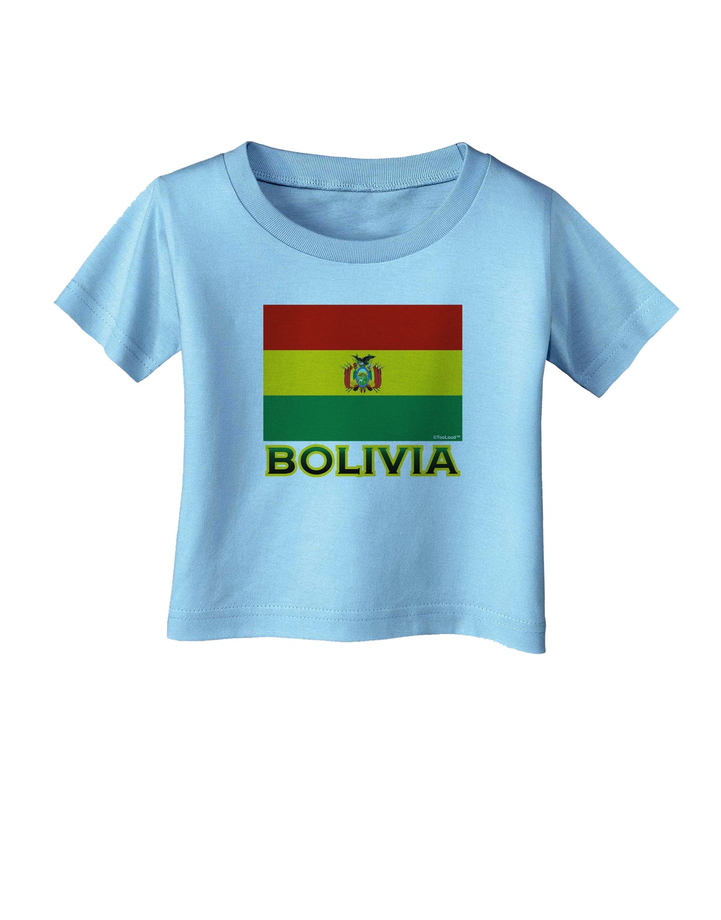 Bolivia Flag Infant T-Shirt-Infant T-Shirt-TooLoud-Aquatic-Blue-06-Months-Davson Sales