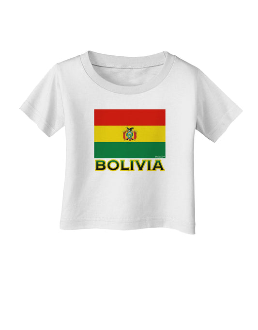Bolivia Flag Infant T-Shirt-Infant T-Shirt-TooLoud-White-06-Months-Davson Sales