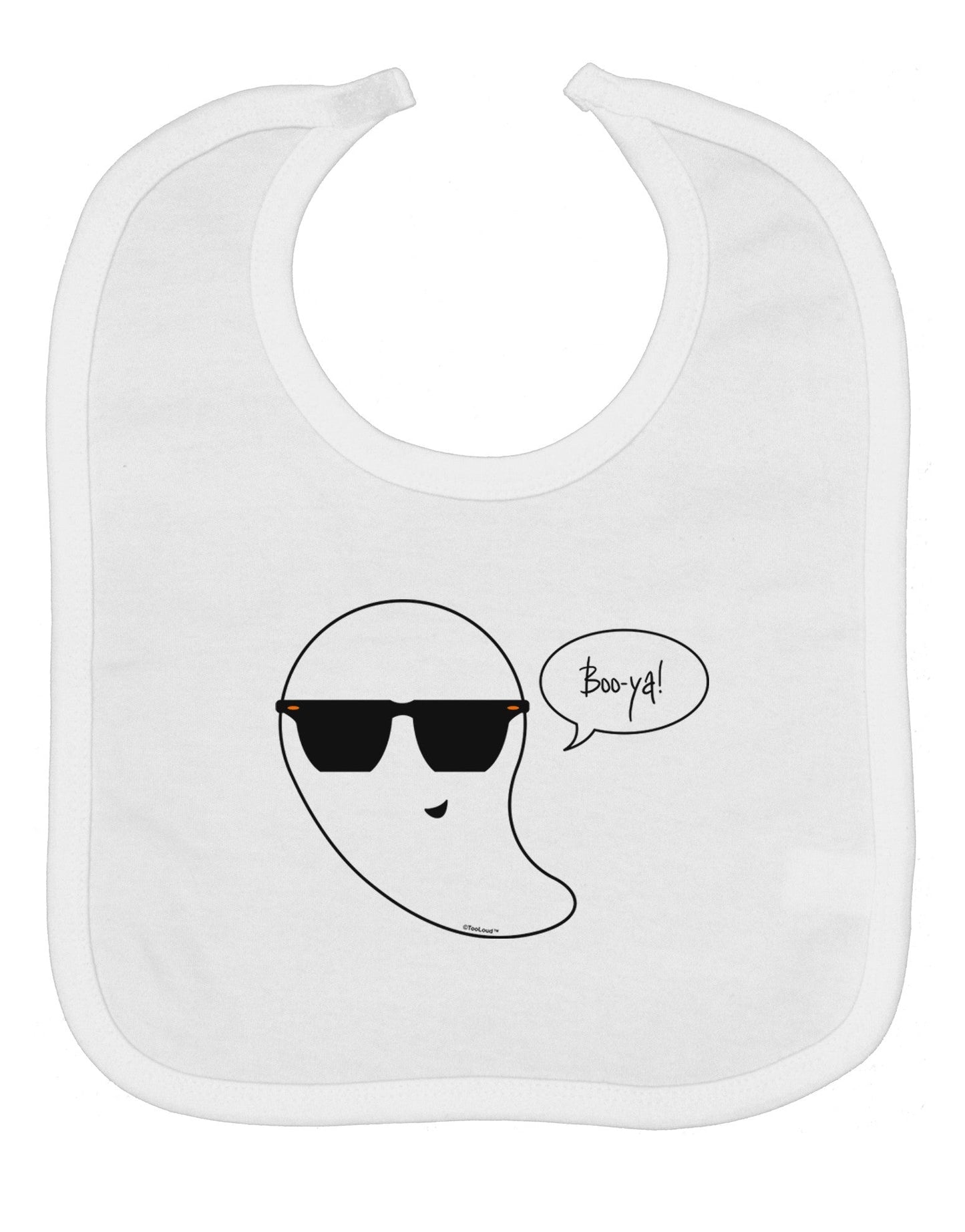Boo Ya Cool Ghost Halloween Baby Bib
