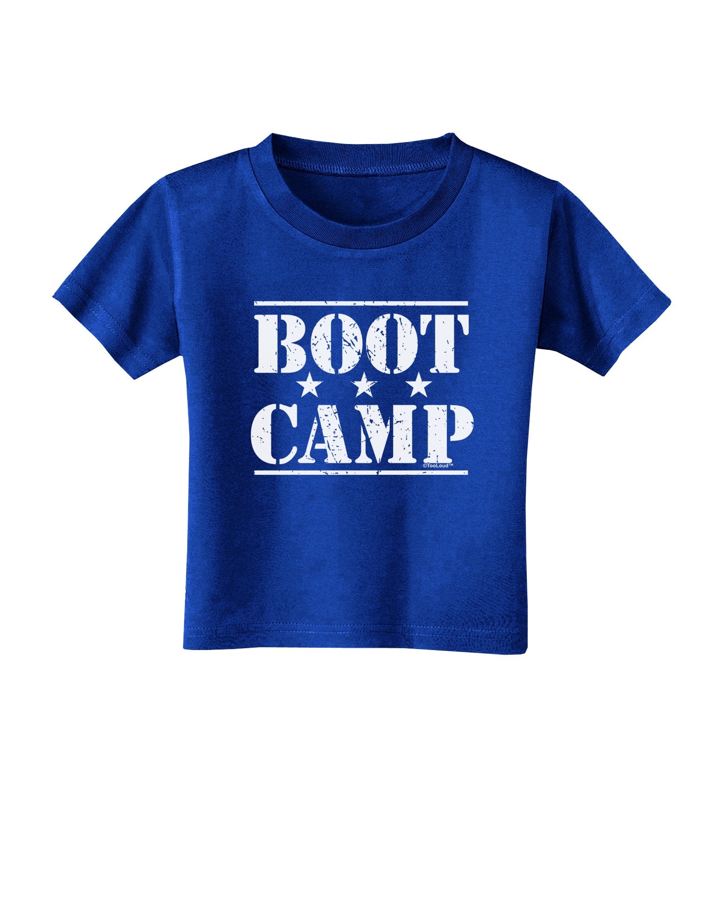 Bootcamp Large distressed Text Toddler T-Shirt Dark by TooLoud-Toddler T-Shirt-TooLoud-Royal-Blue-2T-Davson Sales