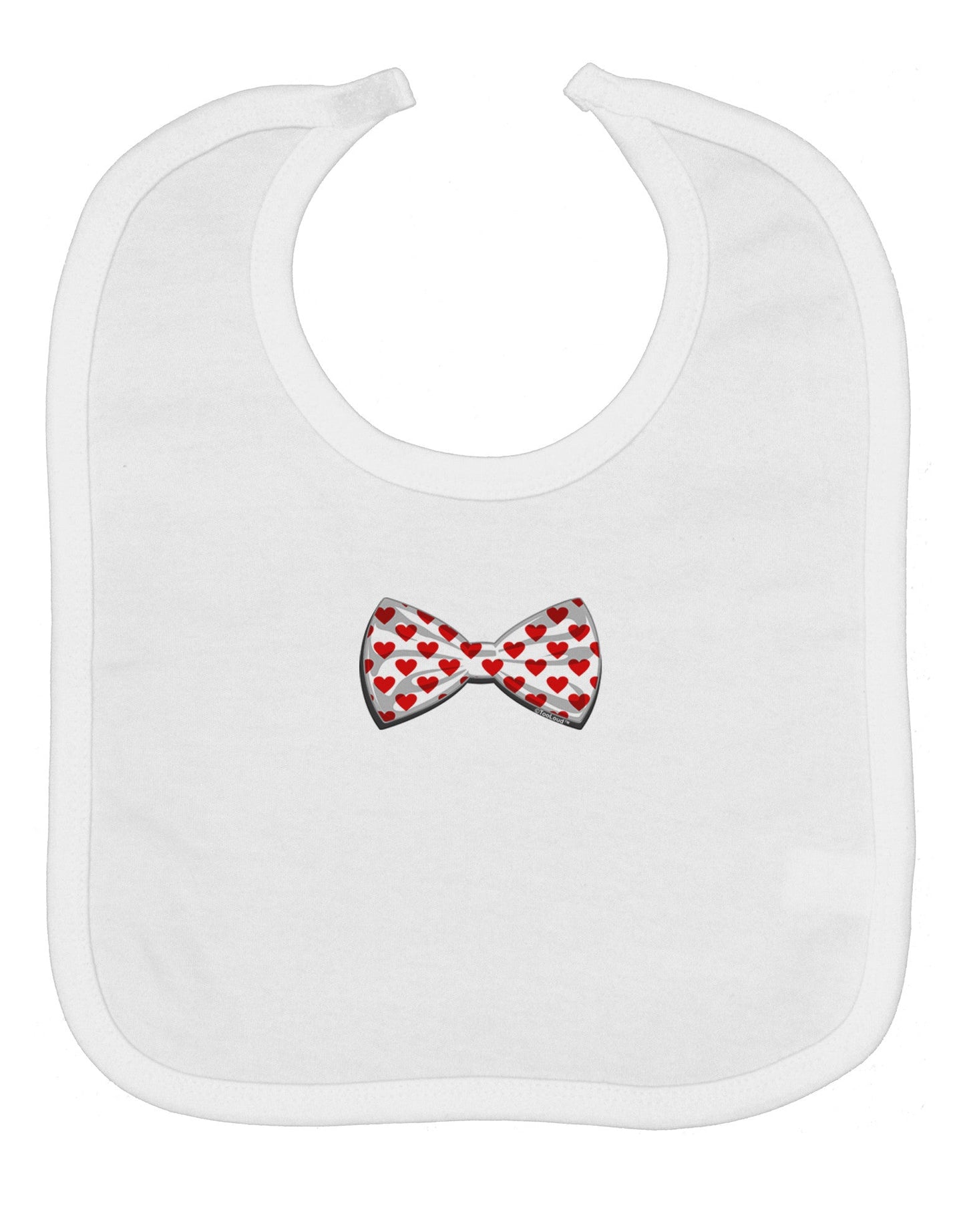 Bow Tie Hearts Baby Bib