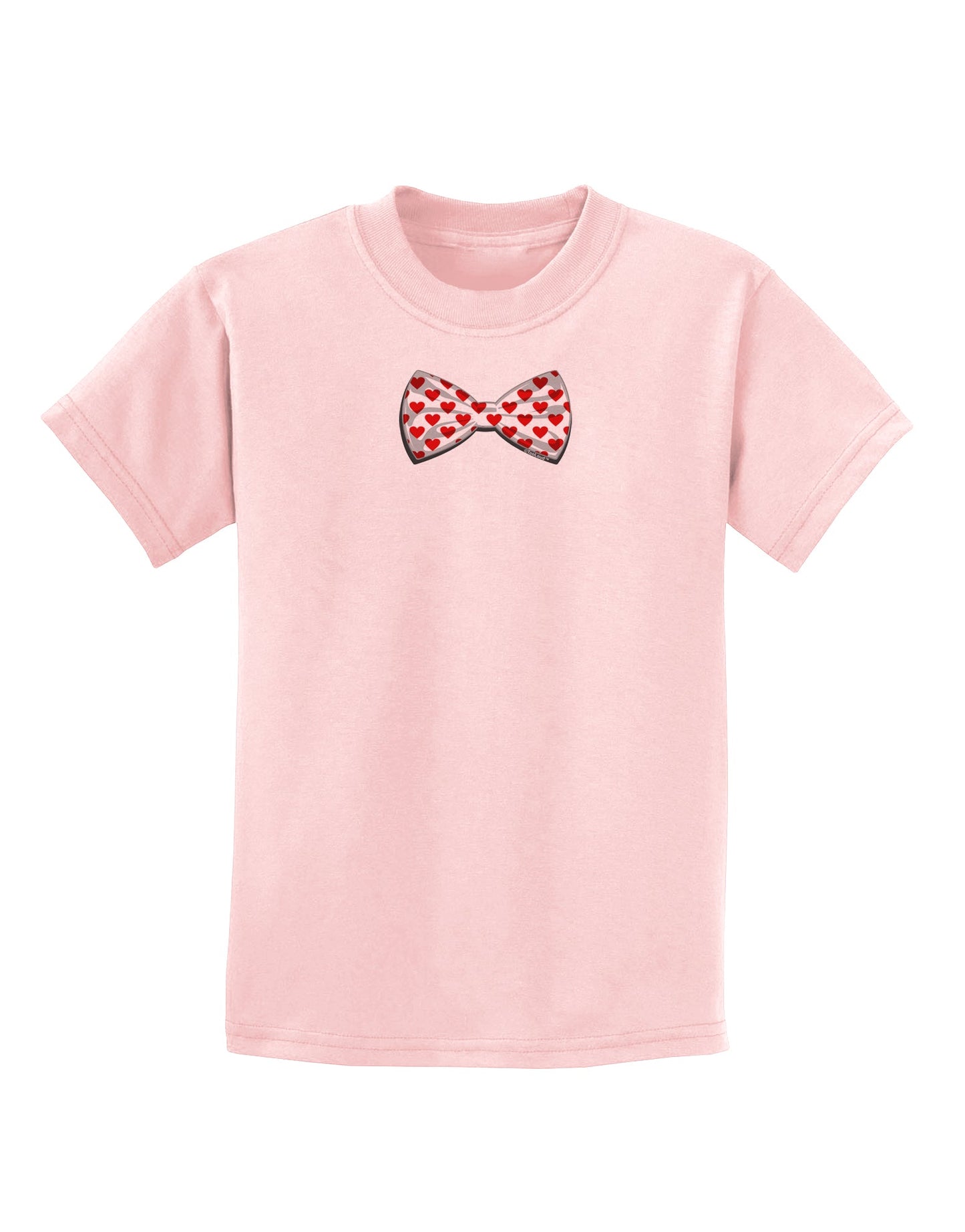 Bow Tie Hearts Childrens T-Shirt-Childrens T-Shirt-TooLoud-PalePink-X-Small-Davson Sales