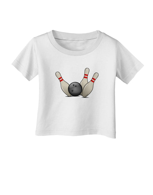 Bowling Ball with Pins Infant T-Shirt-Infant T-Shirt-TooLoud-White-06-Months-Davson Sales