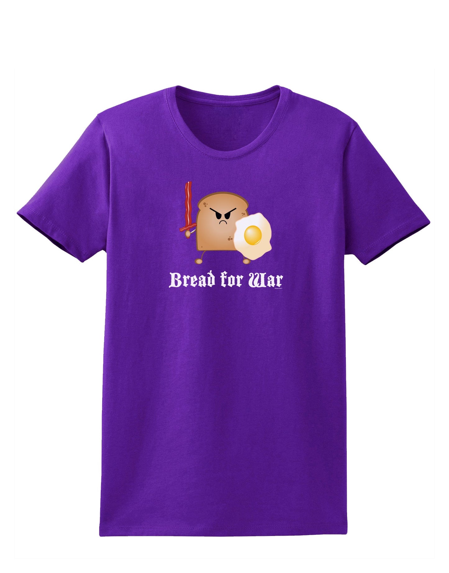 Bread for War Womens Dark T-Shirt-TooLoud-Purple-X-Small-Davson Sales