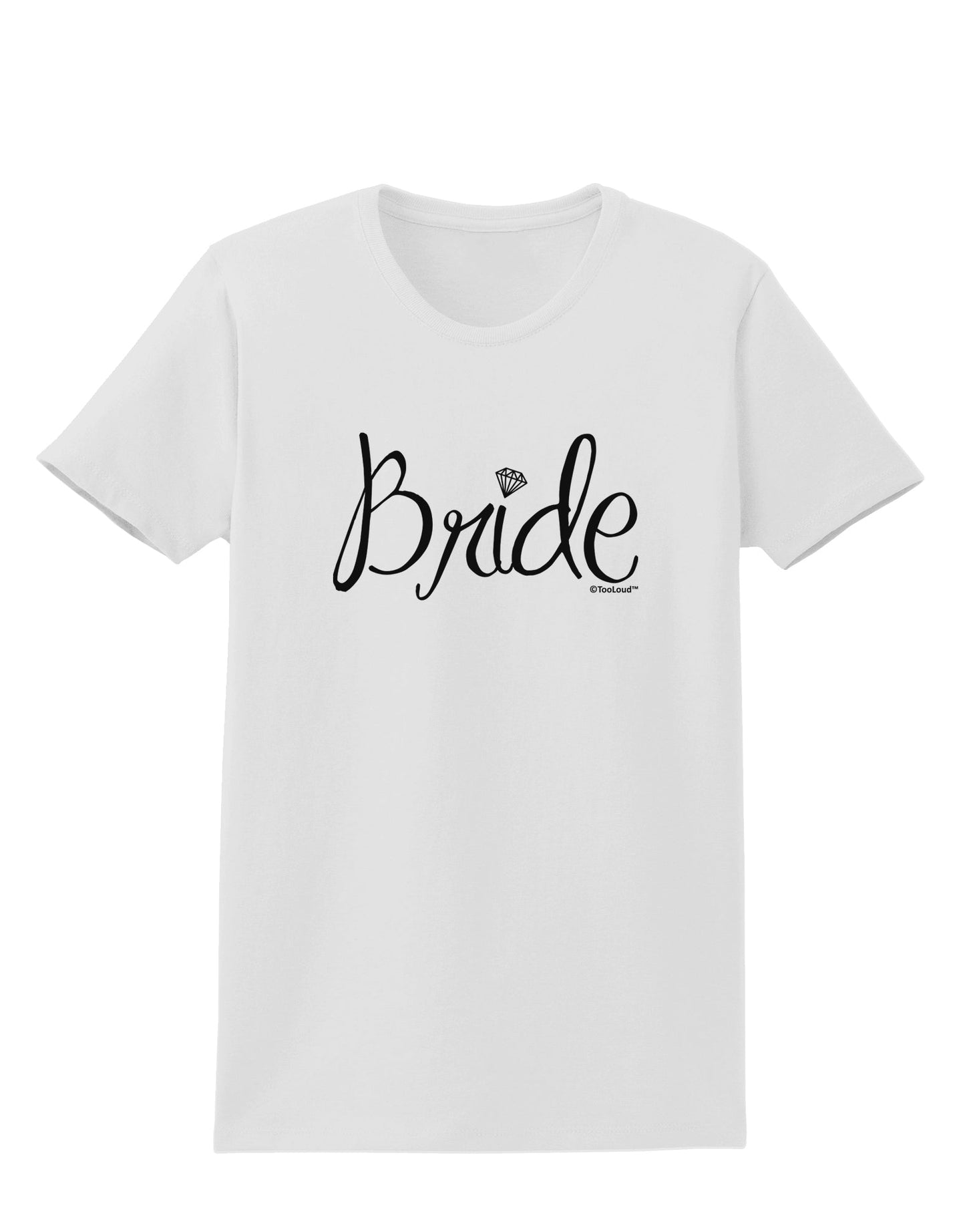 Bride Design - Diamond Womens T-Shirt-Womens T-Shirt-TooLoud-White-X-Small-Davson Sales
