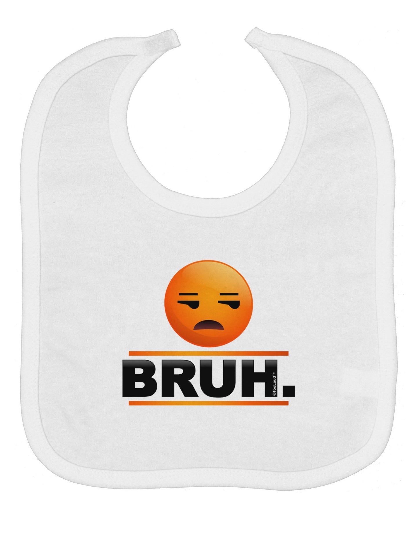 Bruh Emoji Baby Bib