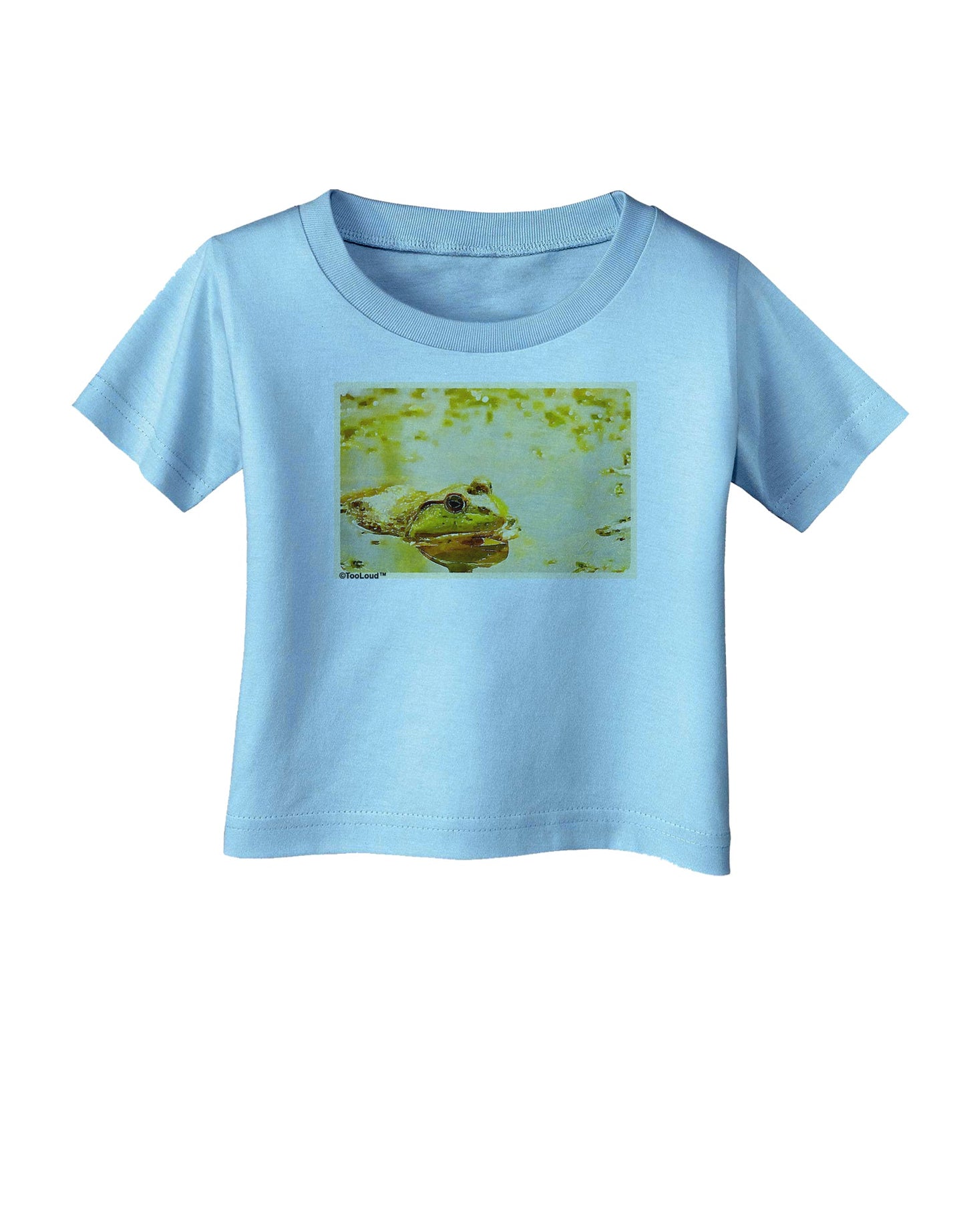 Bullfrog In Watercolor Infant T-Shirt by TooLoud-Infant T-Shirt-TooLoud-Aquatic-Blue-06-Months-Davson Sales