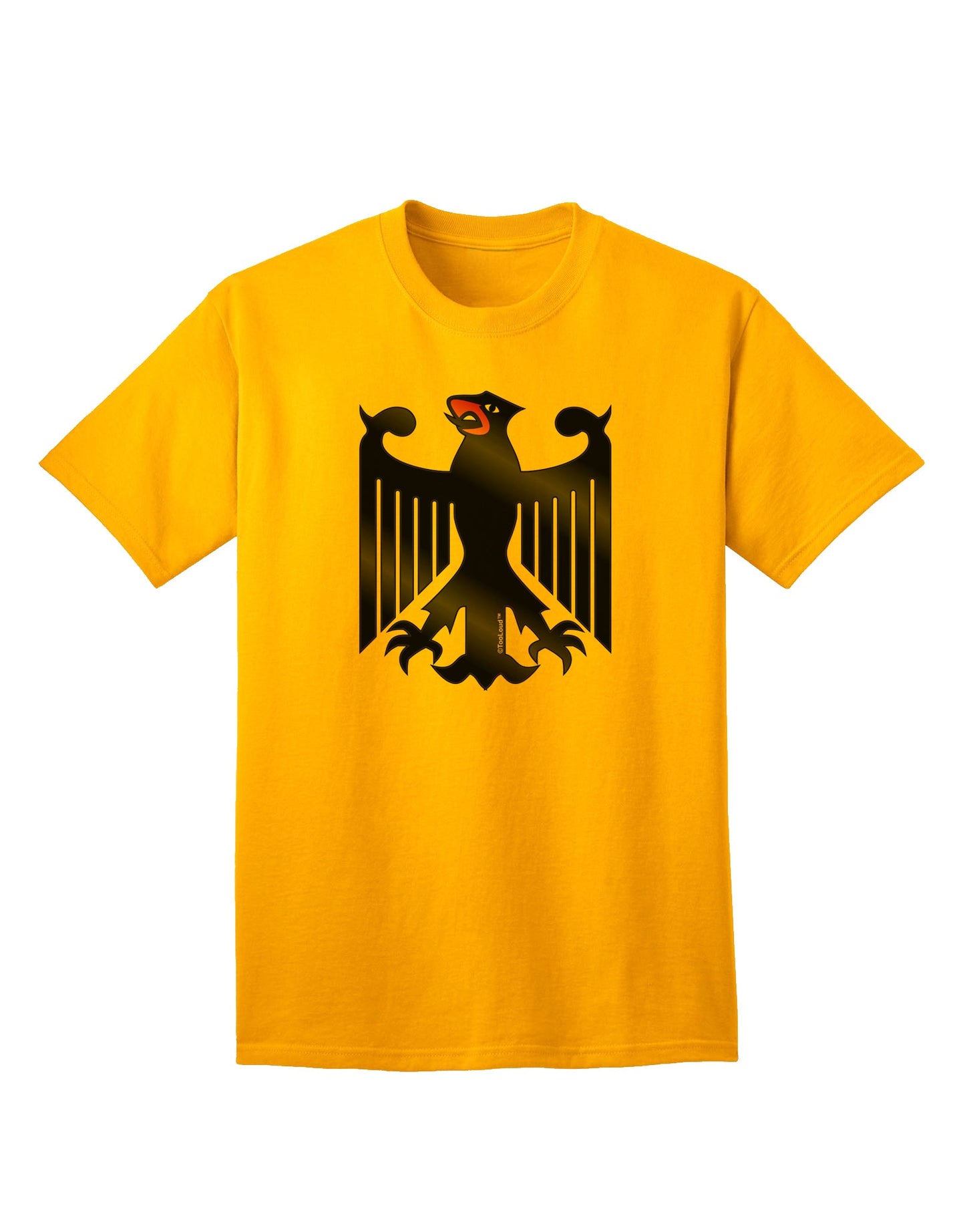 Bundeswehr Logo Adult T-Shirt: Premium Quality for Discerning Shoppers-Mens T-shirts-TooLoud-Gold-Small-Davson Sales