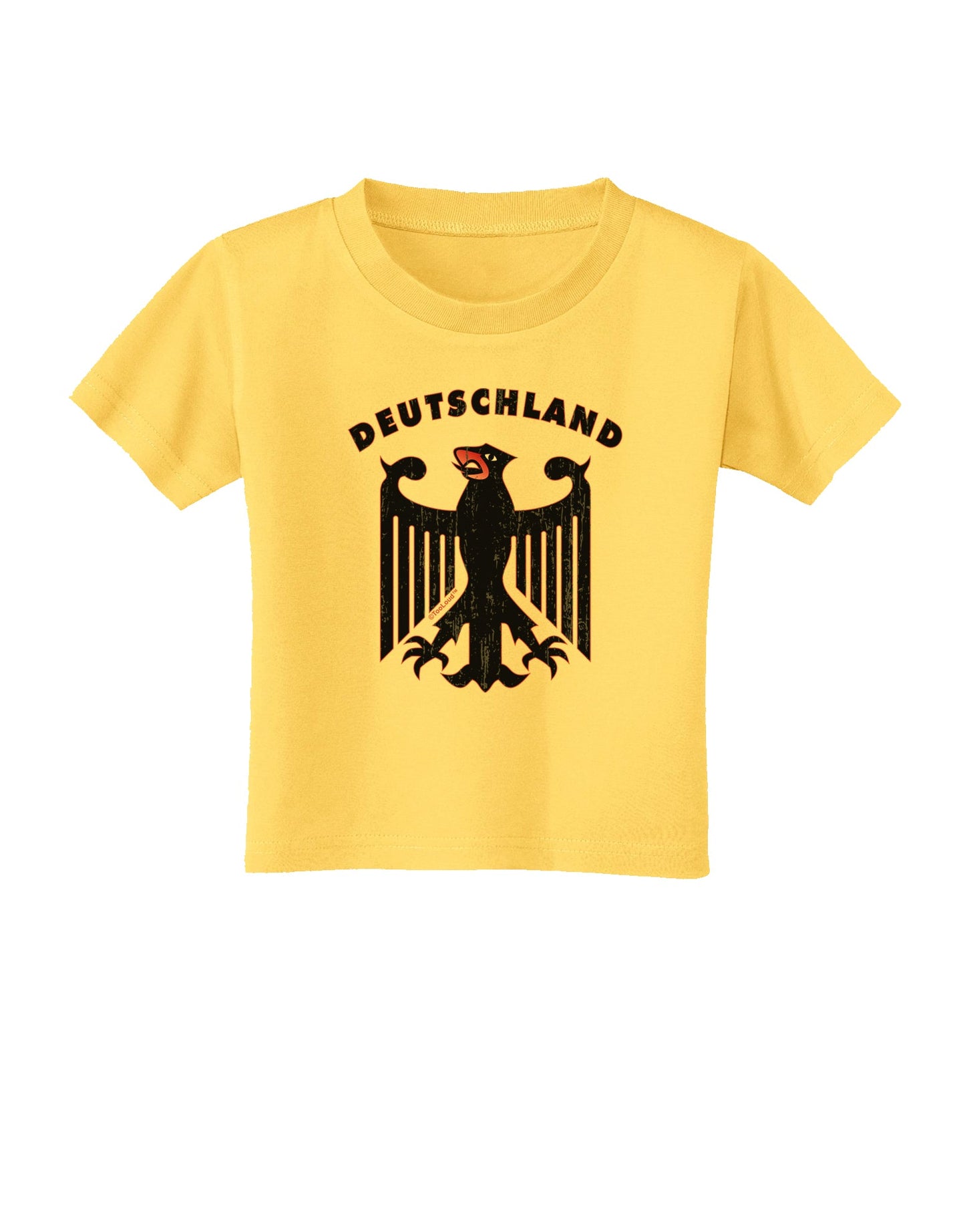 Bundeswehr Logo Deutschland Toddler T-Shirt-Toddler T-Shirt-TooLoud-Yellow-2T-Davson Sales
