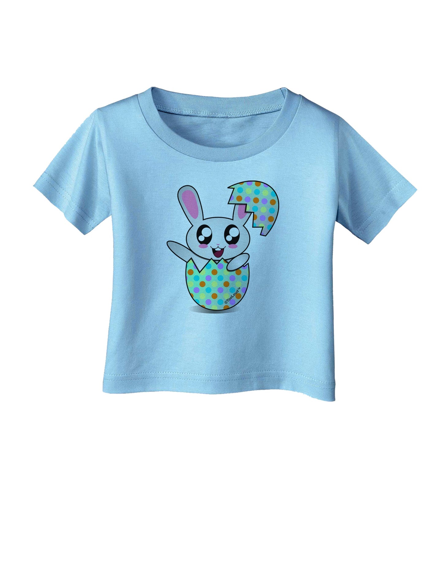 Bunny Hatching From Egg Infant T-Shirt-Infant T-Shirt-TooLoud-Aquatic-Blue-06-Months-Davson Sales